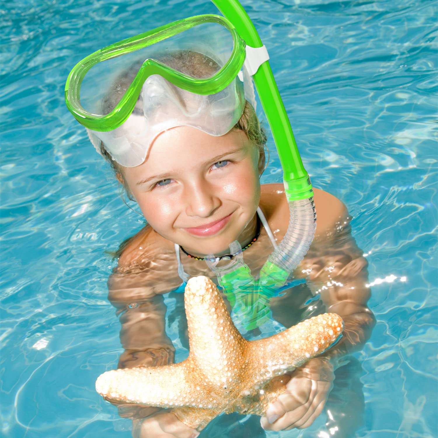 Ensemble de Tuba pour Enfants, Masque de plongée Anti-buée et Tuba Sec pour Les Jeunes, Masque de Natation en Verre trempé pour Enfants