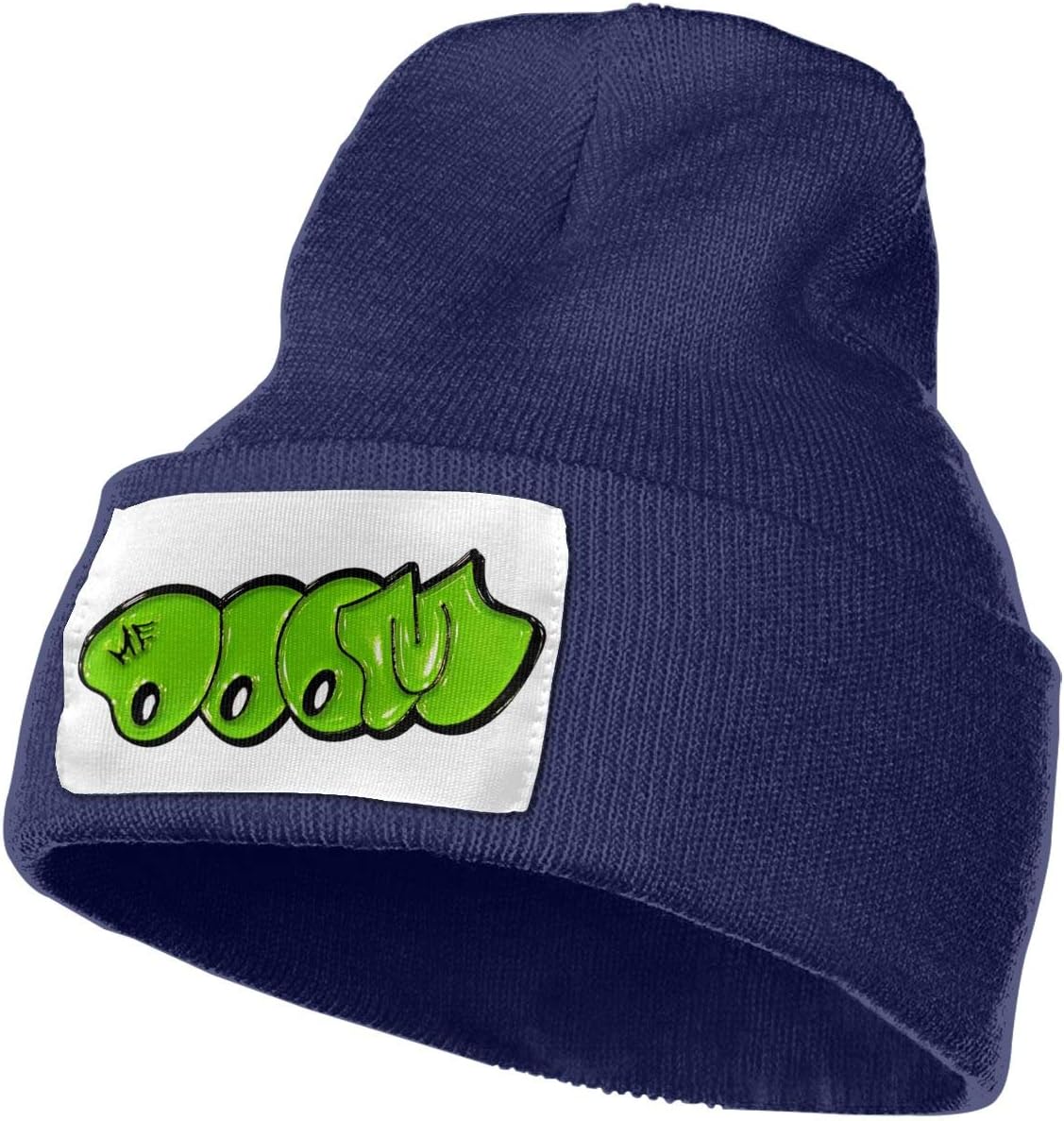 Opanjyajk MF Doom Logo Knitted Hat Cap Beanie Navy