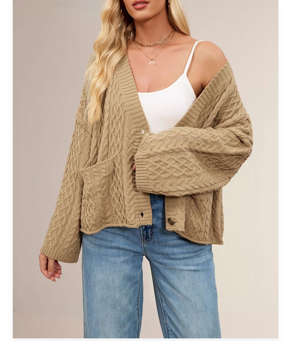 Générique Gilet en Maille Torsadée pour Femme Manches Longues et Épaules Tombantes Coupe Ample Style Traditionnel Respirant et Confortable Idéal pour L'Oktoberfest et Les Événements Traditionnels