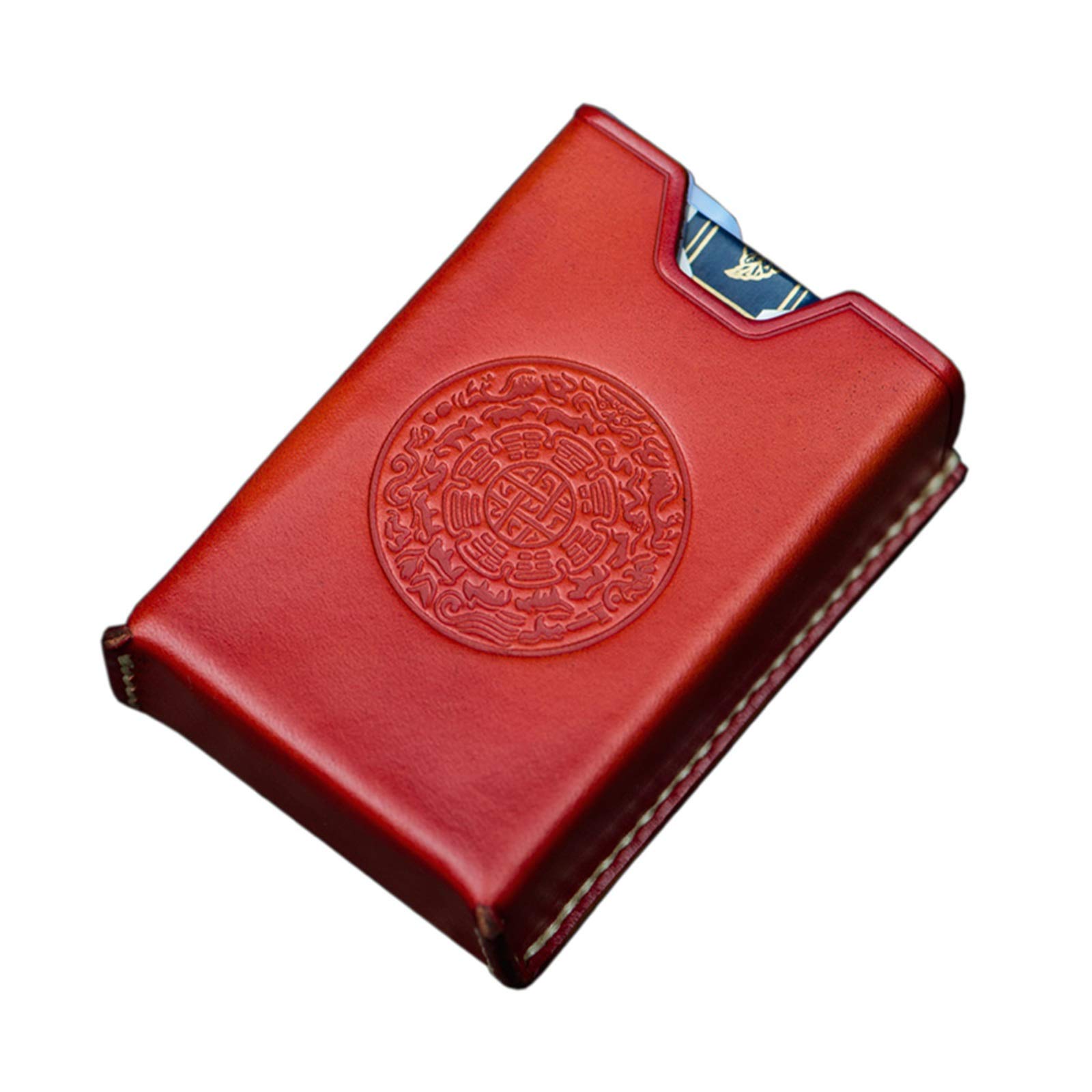 Cigarette Cases RUI PU Cigarette Protective Sleeve Waterproof And Pressure Resistant Unisex Can Hold A Complete Pack Of Cigarettes ，red