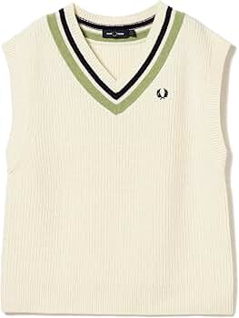 『FRED PERRY』 肉厚メリノウール　チルデンニットベスト　アイボリー　S Amazon | [レイビームス] ニット セーター FRED PERRY 別注 チルデン