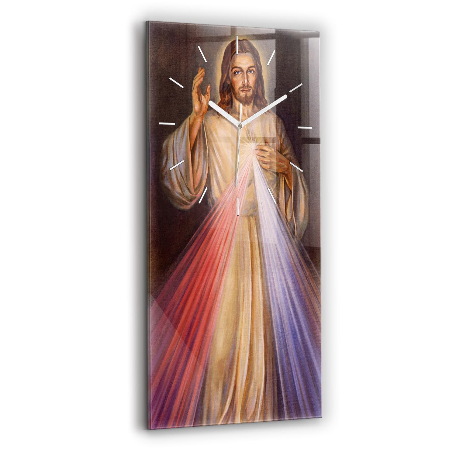 Reloj de Vidrio Biblia Sacroarte Funcionamiento Silencioso Relojes para Cocina