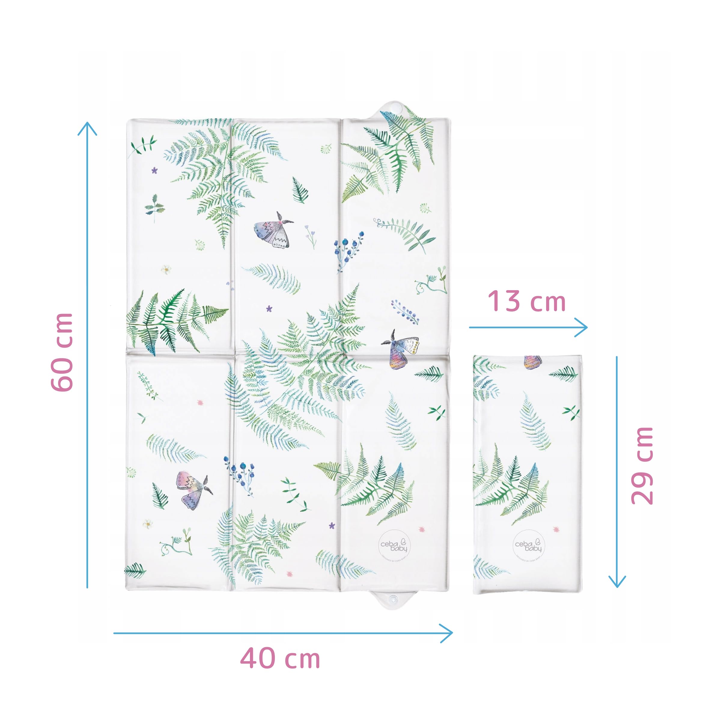 Baby Comfort Fasciatoio Da Viaggio Pieghevole E Impermeabile - Tappeto Morbido Portatile Per Cambio Pannolino - Design Giraffa - 4