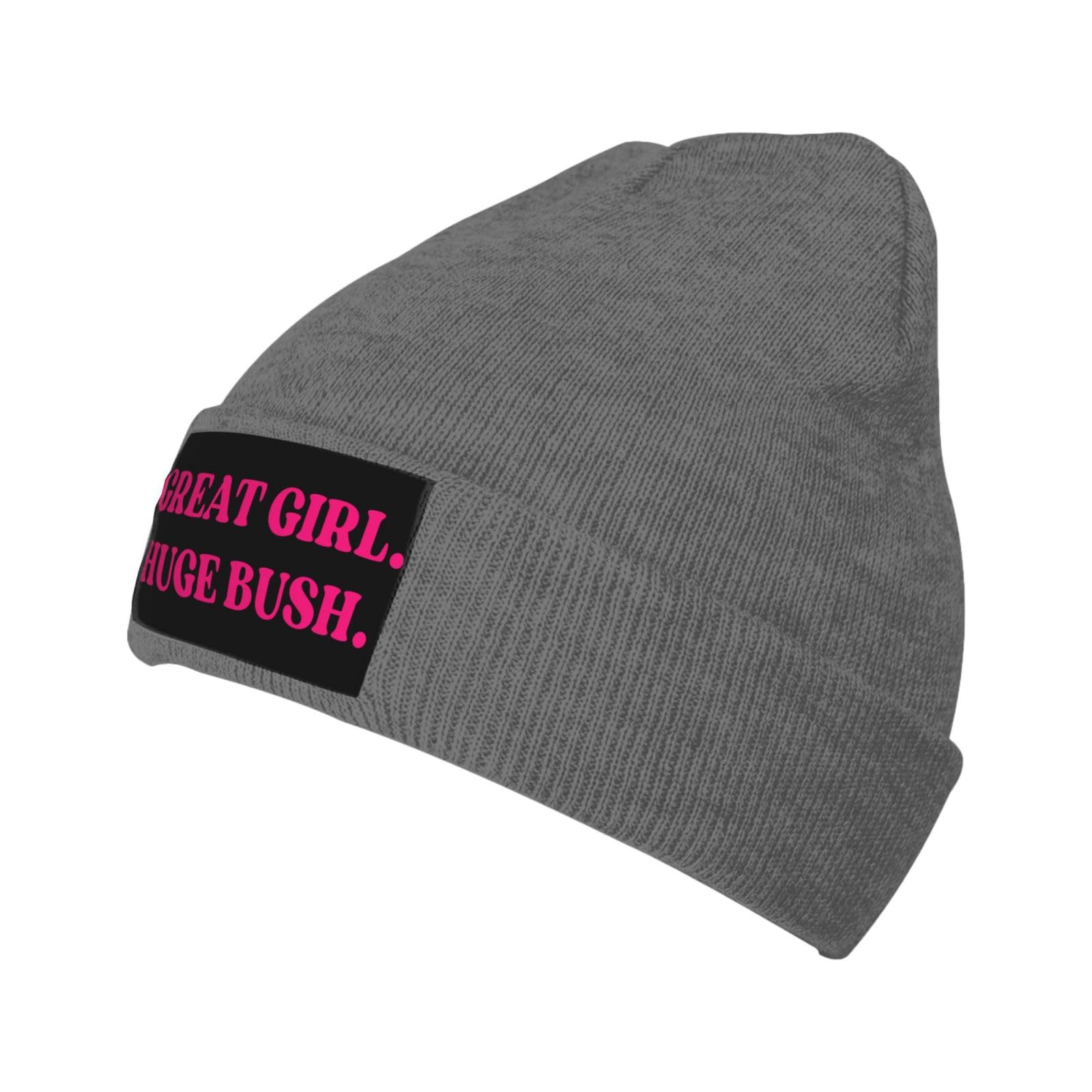 Viysuol Great Girl Huge Bush Beanie Cap Warm Ski Winter Knit Hat Deep Heather