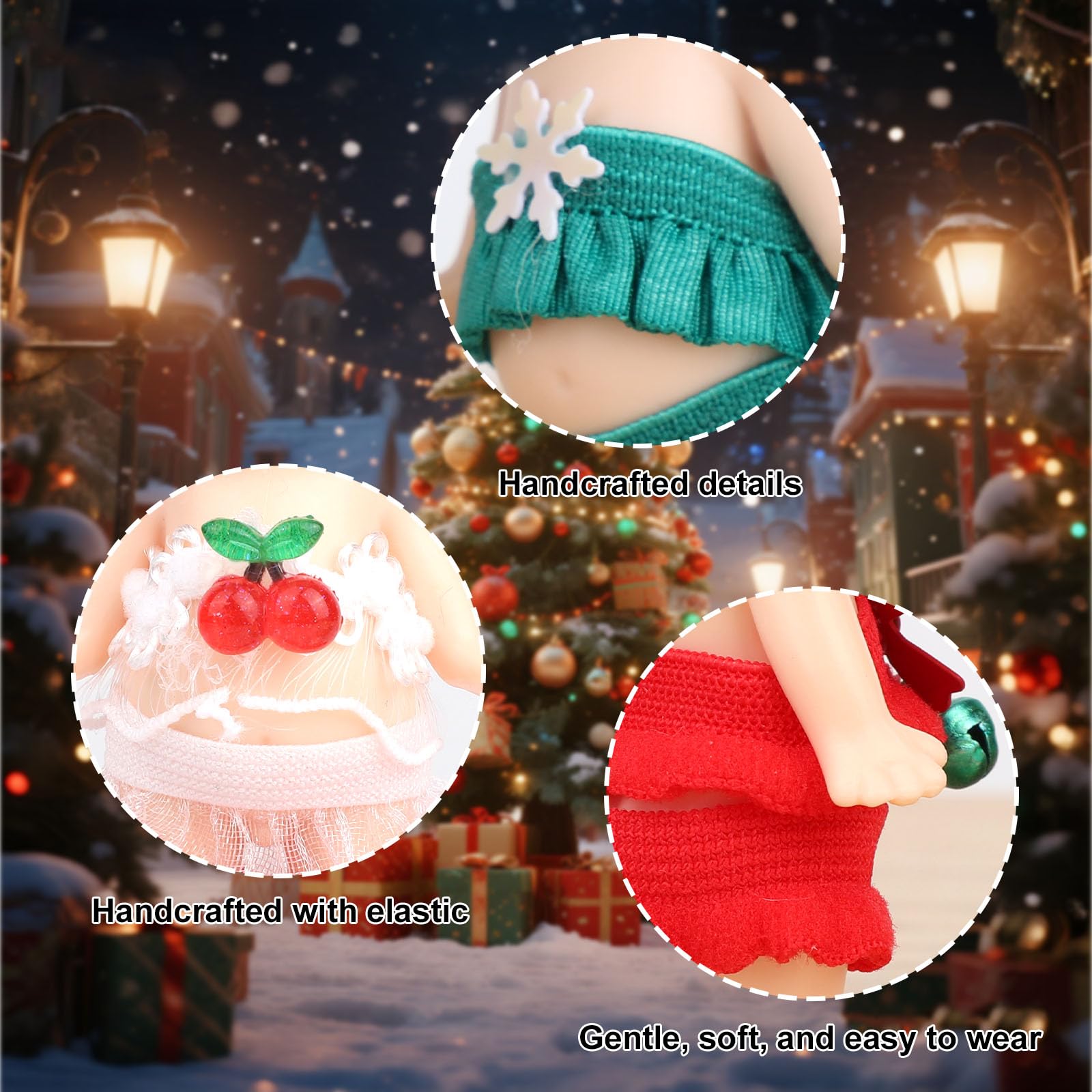 6 Sets Doll Christmas Clothes for 3in7.62cm - Image 4