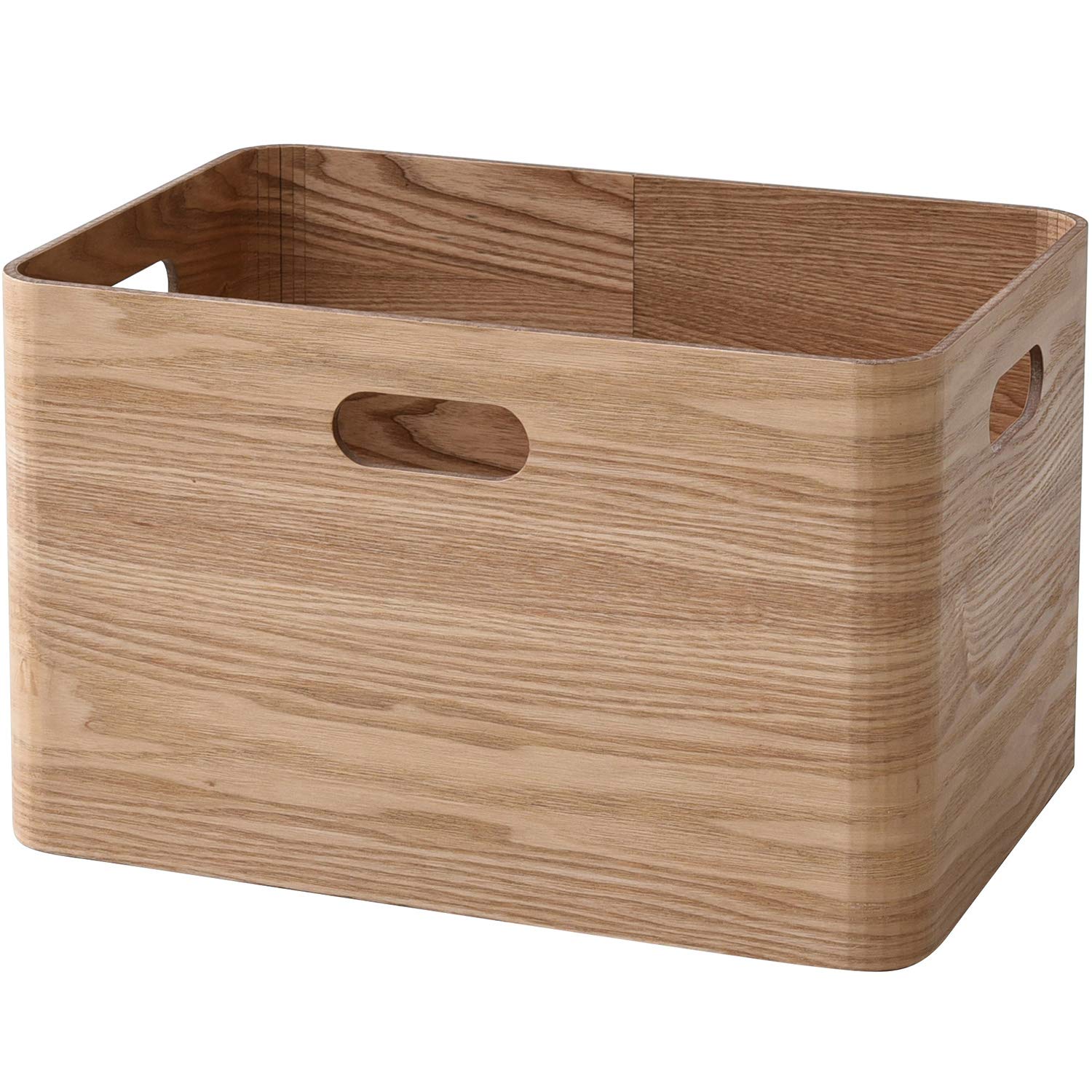 Amazon｜山善(YAMAZEN) 収納ボックス ナチュラル レギュラー 完成品