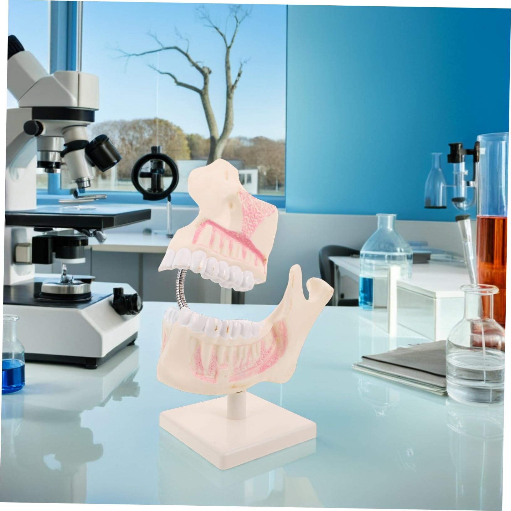PRETYZOOM Modello di Denti in Plastica per Studio Odontoiatrico Modello Typodont per Pratica Denti Finti per Apprendimento Orale