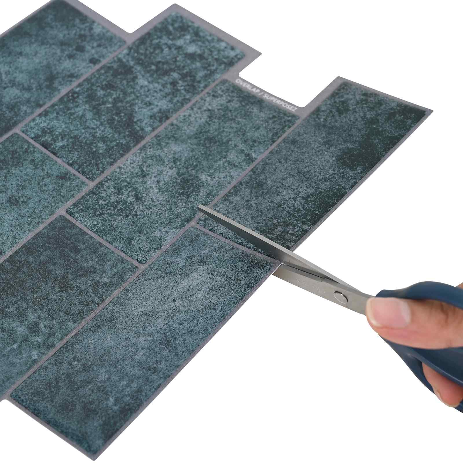 Płytki ścienne samoprzylepne 50 szt. 29 x 21 cm poliuretan i PET