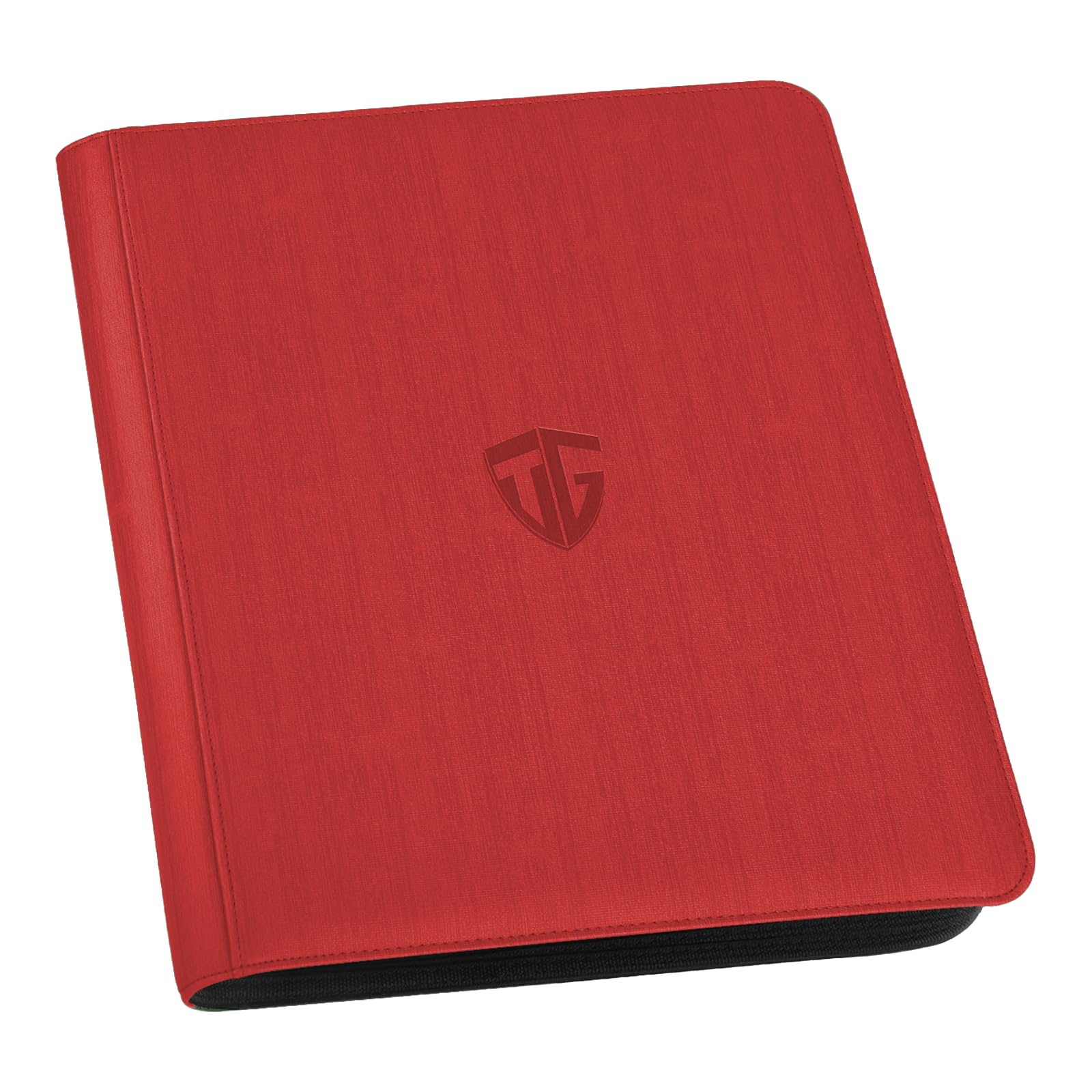 Toploader Binder,Holds 216 Toploaders,9 Pocket Top Loader Binder with Sleeves for 3"x4" Rigid Toploaders Hard Cases,Top loader Binders for TCG, MTG Card Binder, Trading Cards Binder (RED)