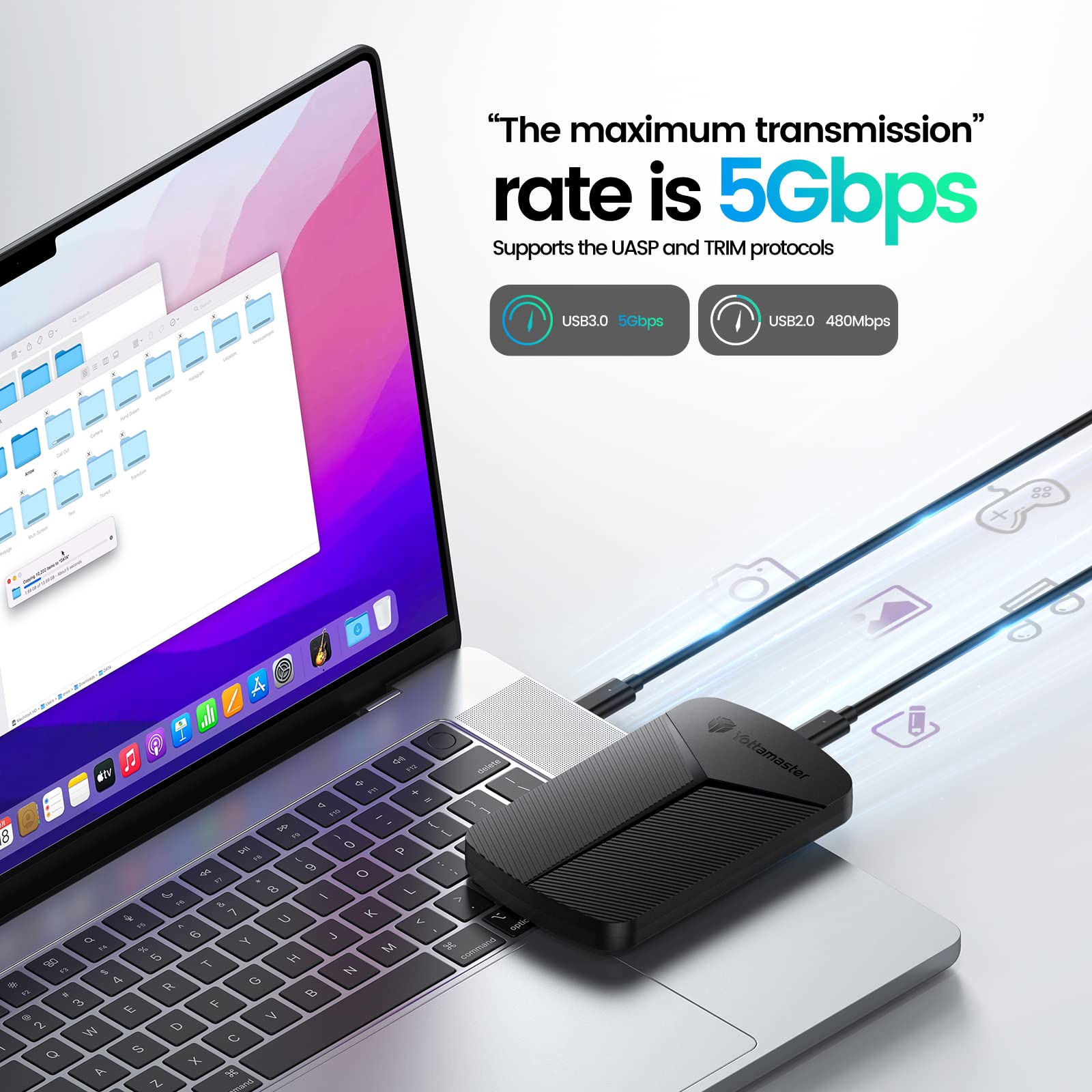 Amazon.co.jp: Yottamaster 2.5インチ SSD/HDDケース USB3.0 外付け