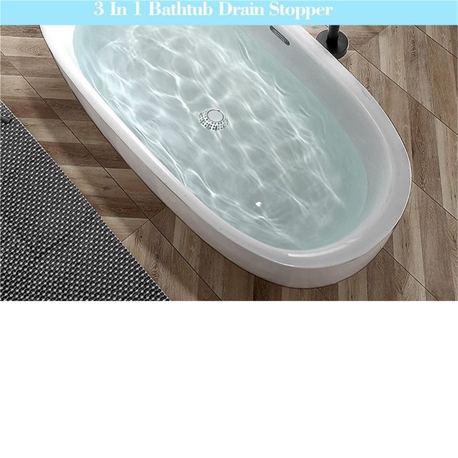 Tappo per lavandino, Tappo universale for lavandino del bagno, confezione da 2 tappi for perdite for lavabo