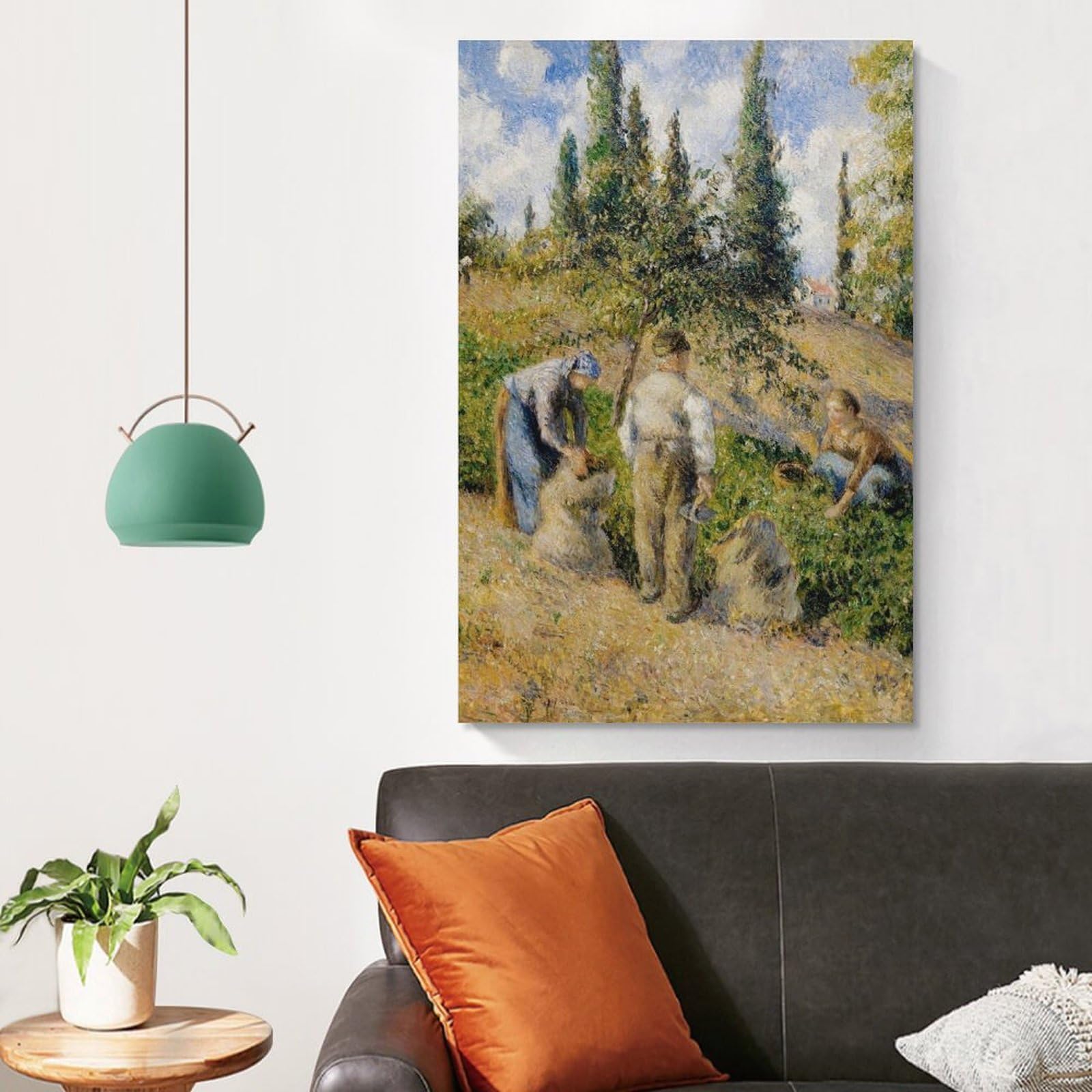Amazon.co.jp: Camille Pissarroカミーユ・ピサロ《収穫、ポントワーズ