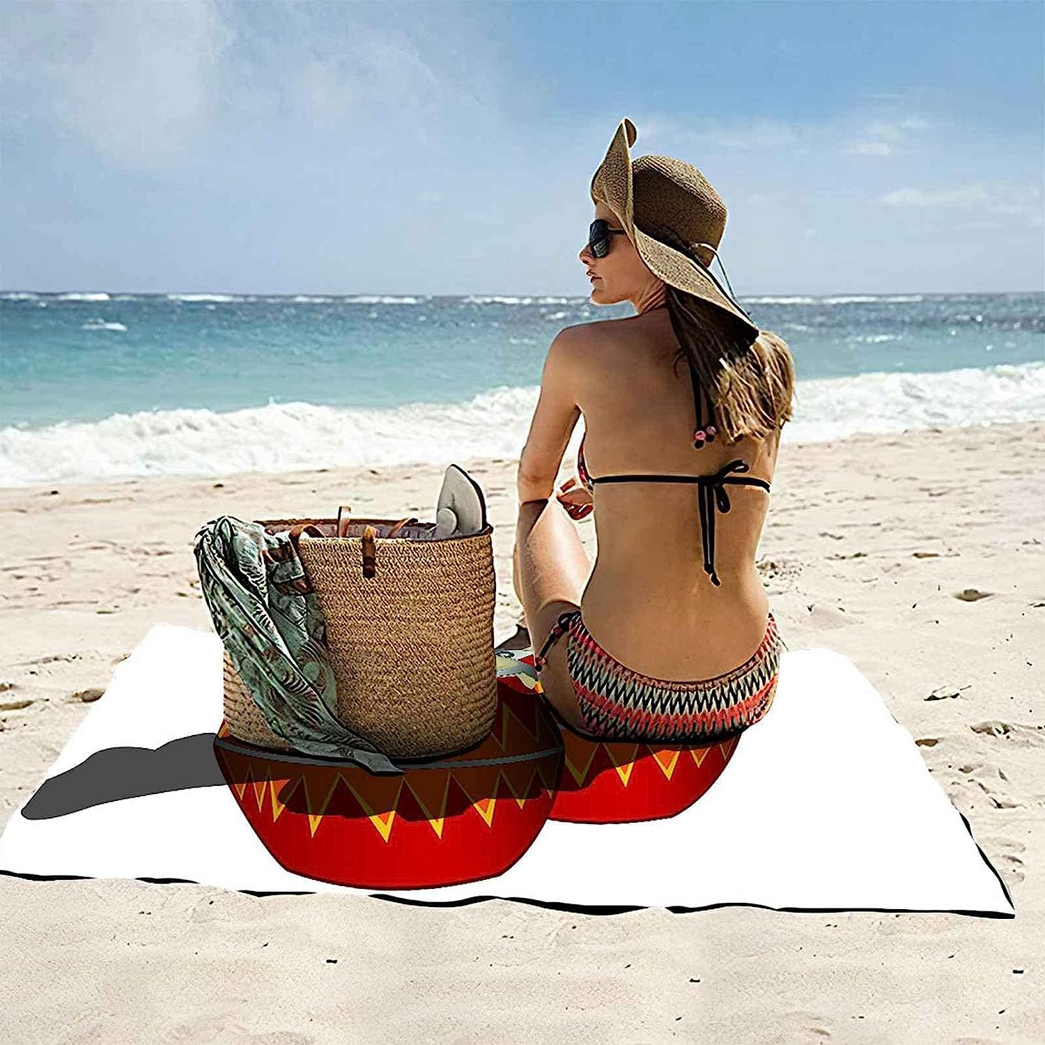 SEDEX Asciugamano Da Spiaggia In Microfibra 80x160 Cm - Telo Grande Senza Sabbia, Assorbente E Asciugatura Rapida, Per Adulti - 2