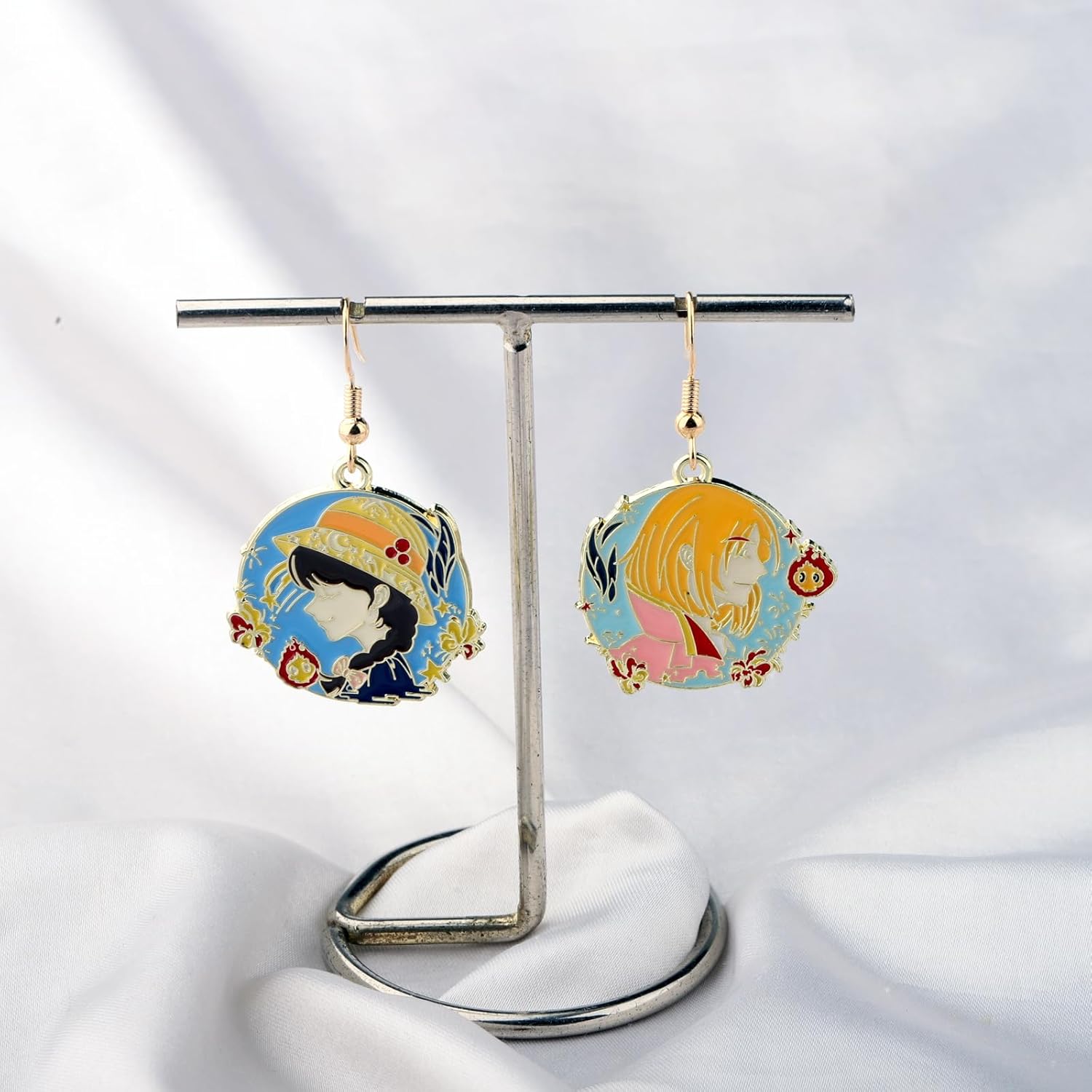 MAOFAED Kawaii Anime Character Dangle Earring for Anime Lovers, Japanese Manga Loves Gift, Manga Jewelry(boygirl Earring) - Image 2