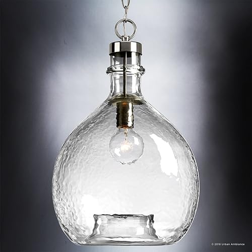 Miniatura 2 de Urban Ambiance Lámpara colgante moderna de lujo, tamaño mediano 20.375 pulgadas de alto x 13 pulgadas de ancho, con elementos de estilo