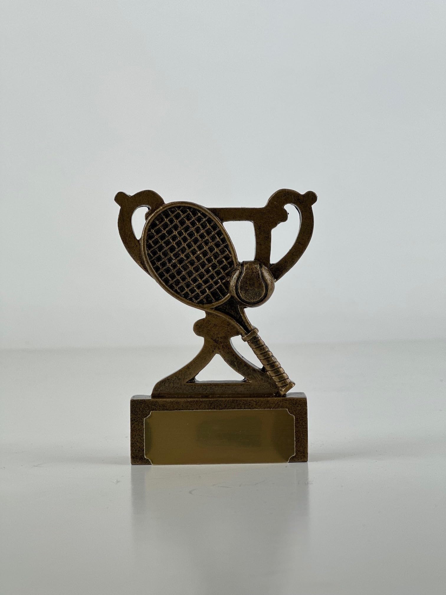 SilverTrophy Mini trofeo da tennis Gold Award, giocatore della partita, MVP, maggior parte degli assi, migliore: serve, rovescio e fronte, vincitore, più migliorato, rally più lungo, racchetta e palla