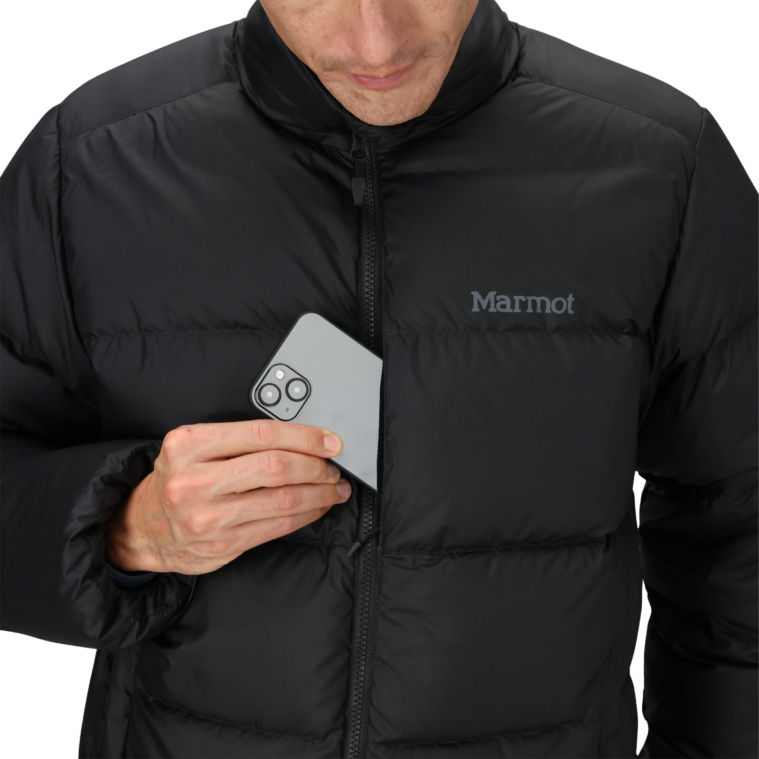 Marmot Guides Down Jacket Piumino leggero, caldo puffy invernale, cappotto trapuntato idrorepellente, giacca funzionale antivento, giacca outdoor impacchettabile Uomo (Pacco da 1)