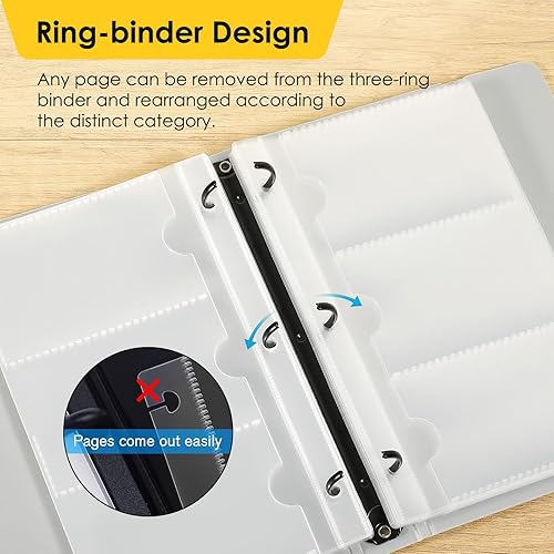 Miniatura 9 de Sujetador de tarjetas profesional y de negocios MaxGear de acero inoxidable mantiene las tarjetas en perfectas condiciones color NS