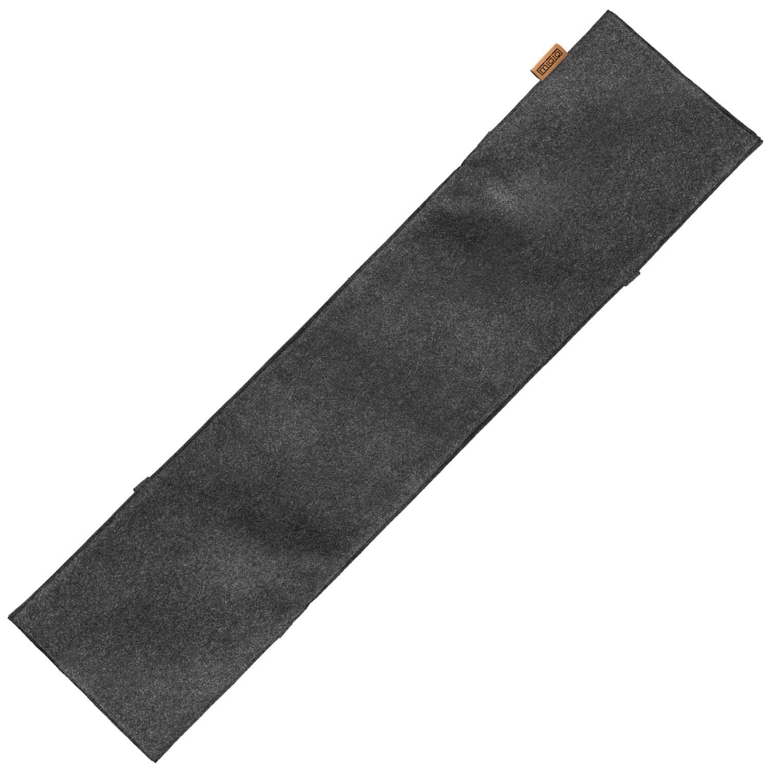 Miqio Design Filz Bierbankauflage - bequem gepolstert - Sitzauflage für Bierzeltgarnitur - Sitzpolster für Bierbänke – 110x25 cm für Kurze und Lange Bänke geeignet - Dunkelgrau anthrazit
