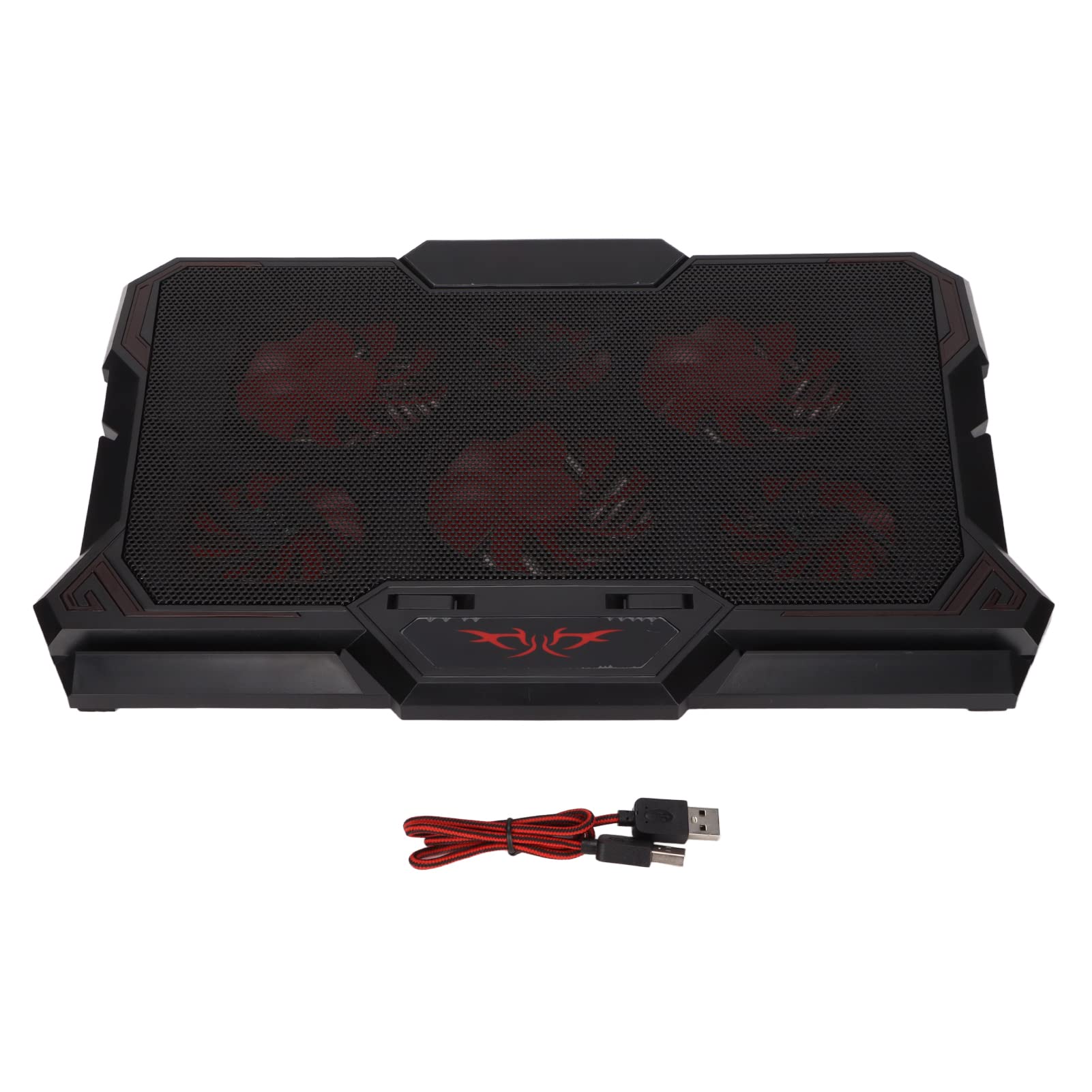 Raffreddatore per Laptop, Base di Raffreddamento Ultra Sottile con 6 Ventole per Laptop da 12" a 17,3", Velocità Regolabile e Design Ergonomico per Giocatori e Professionisti