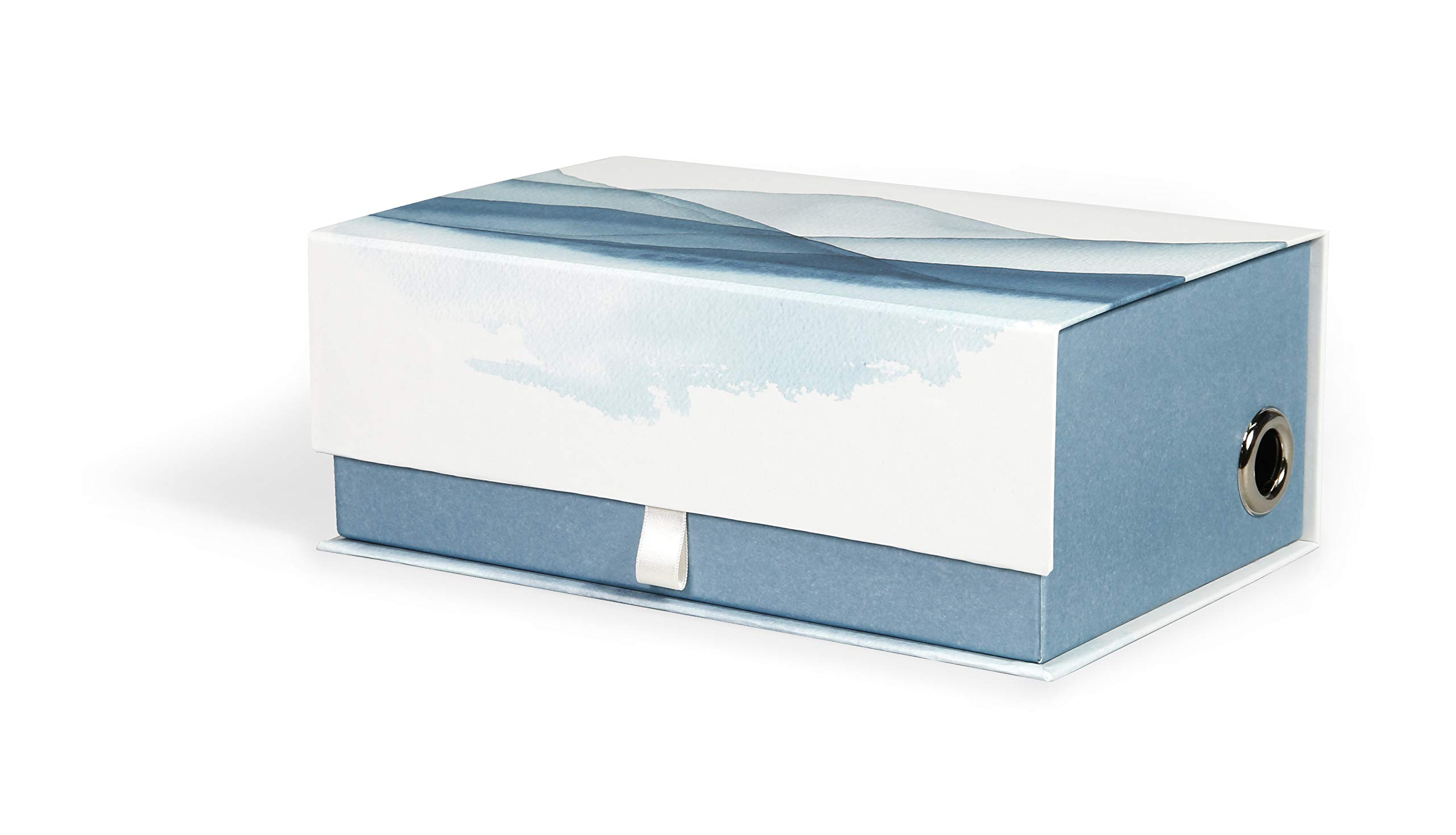 Clairefontaine115653C - A Rectangular Multifunction Cardboard Storage Box - Home Office - Mountain/Nature Patterns - 29.8 x 17.8 x 10.8 cm - Fine Grain Paper - La Vie En Vosges Collection