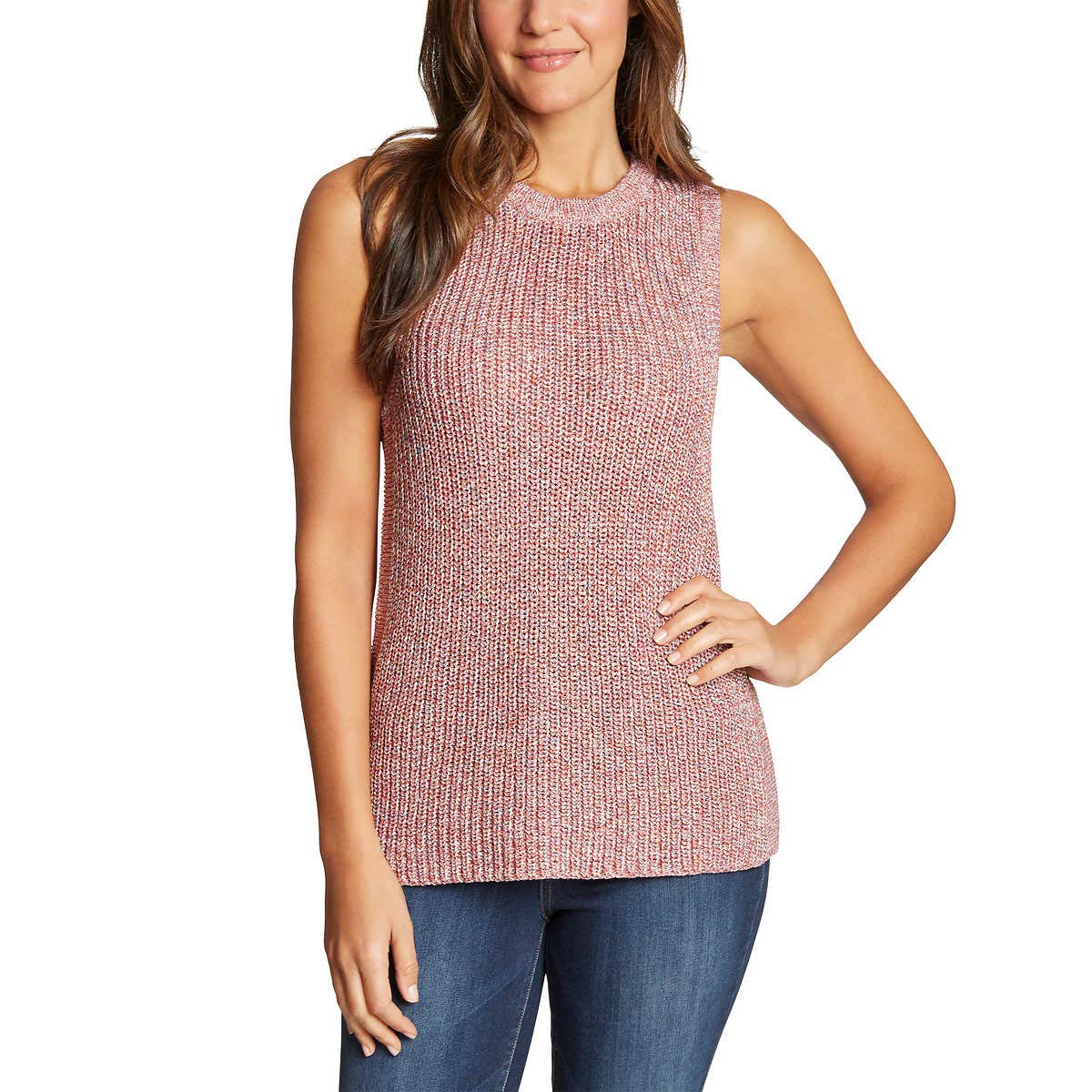 Ella MossLadies' Sweater Tank (red, Medium)