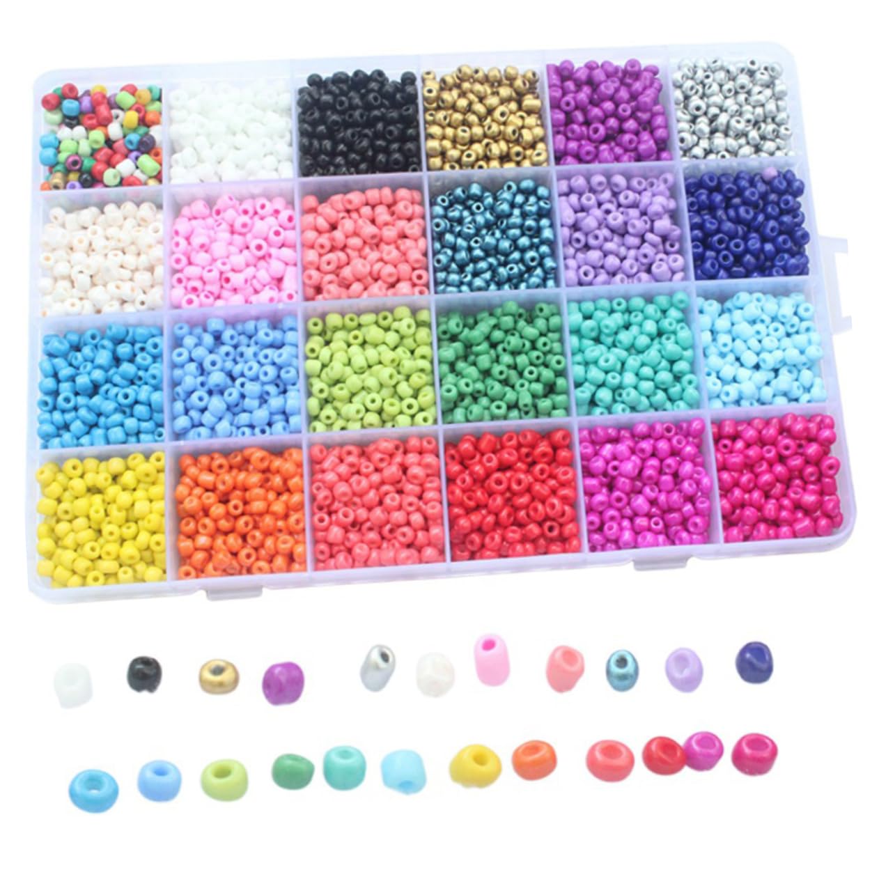 Unregelmäßige Acryl Schmuckperlen 4000 Stück für Bastelprojekte | 4 Mm Farbmix, zum Einbrennen und Lackieren, für Armbänder, Ketten, Ohrringe