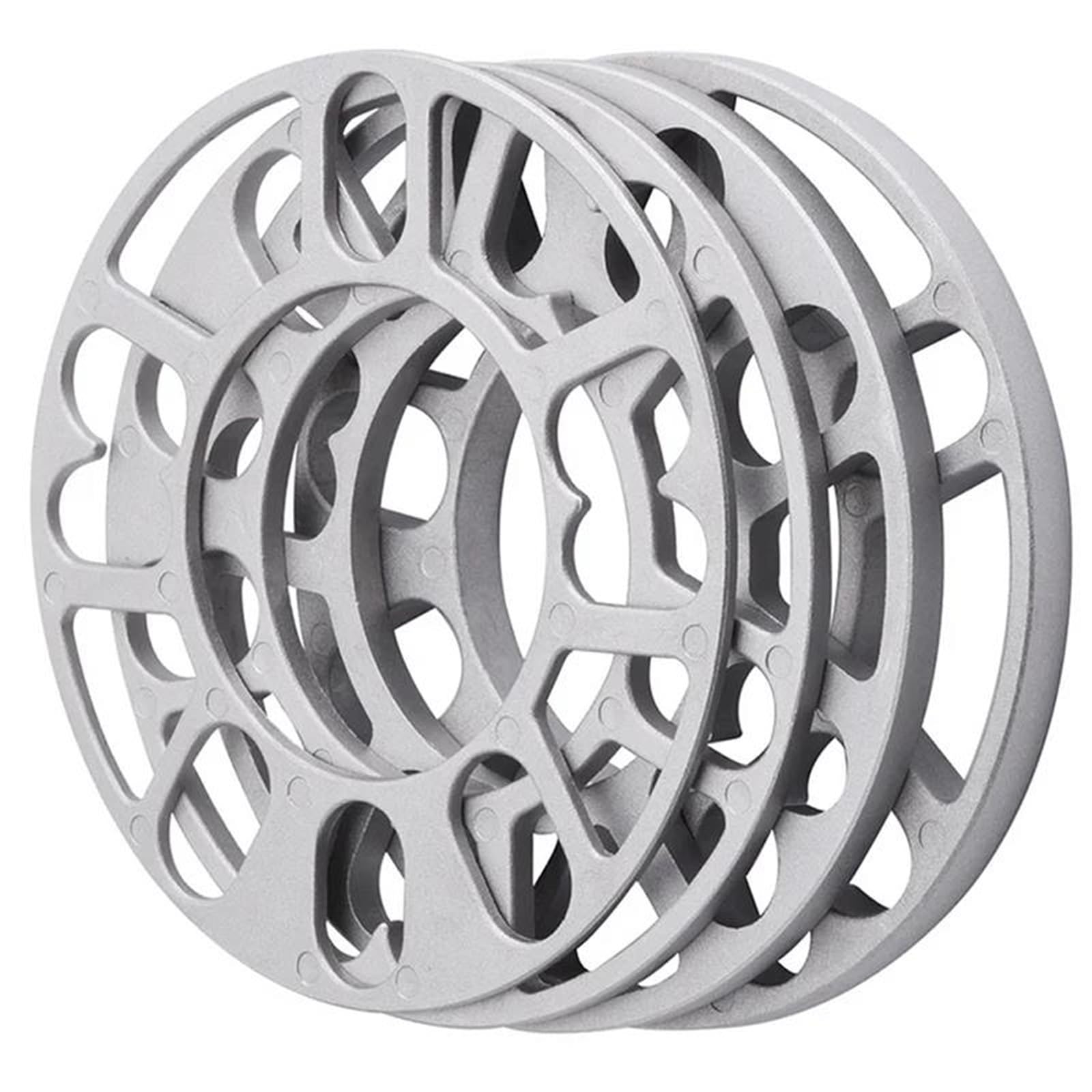 Separadores Ruedas 4 Uds Universal 3mm 5mm 8mm 10mm Placa Espaciadora Rueda Coche Aluminio para 4x100 4x114.3 5x100 5x108 5x114.3 5x120 Espaciador Ruedas(5MM)