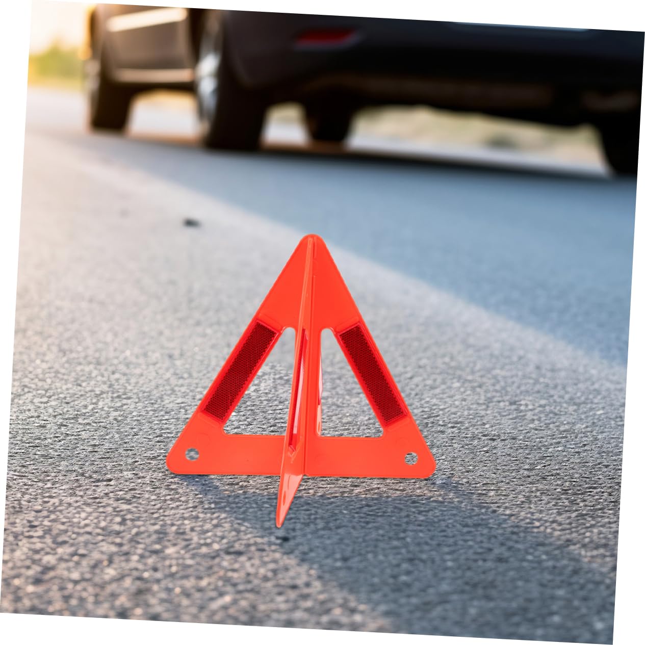 Cabilock 5 Piezas Señal Triangular Reflectante Triángulo de Emergencia para Vehículos Kits de Seguridad para Vehículos Señal de Advertencia para Coche Uso en Emergencias Carretera