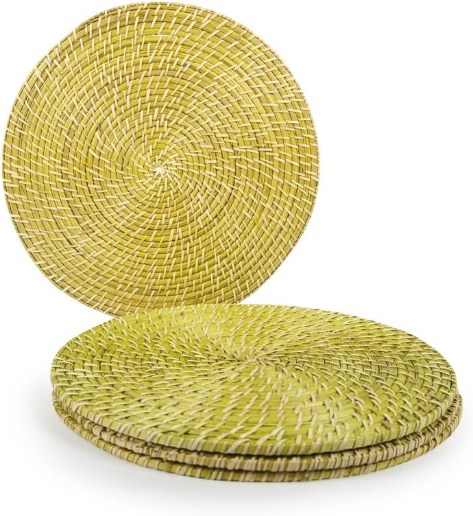 Core Bamboo 8968 Rattan and Bamboo Placemats, Set of 4