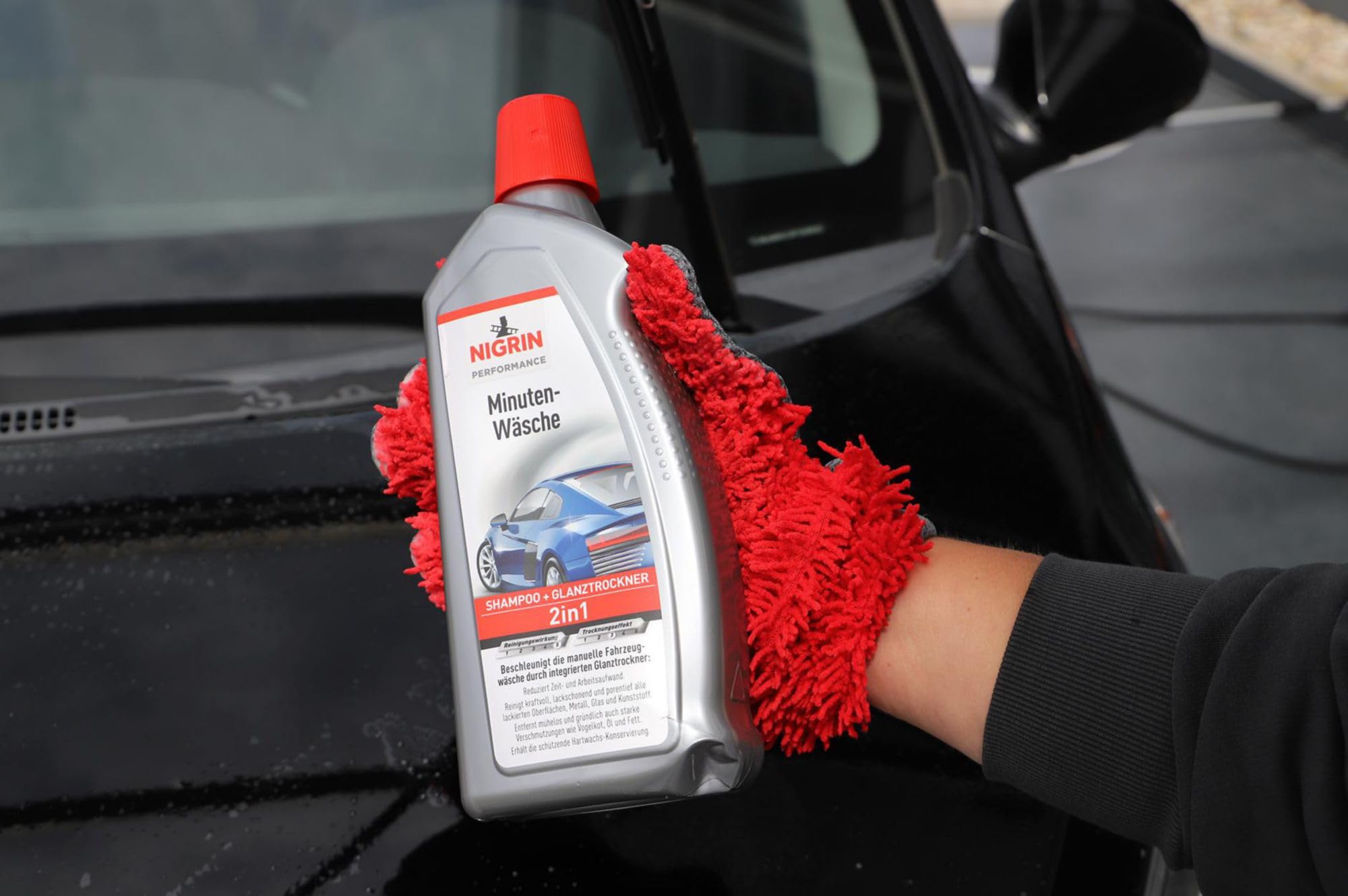 Nigrin 73877 Performance Minute Wash 2 w 1, 1 litr