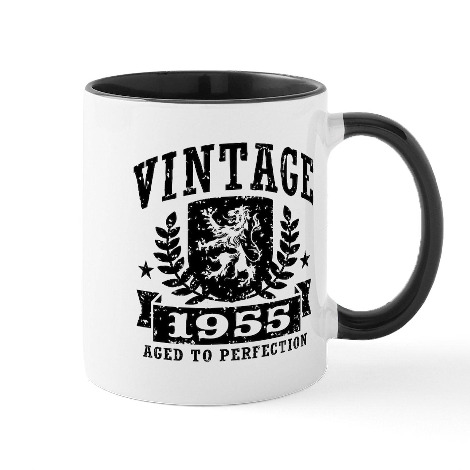 Amazon.com | CafePress Vintage 1955 Mug 11 oz (325 ml) Ceramic Coffee Mug: Coffee  Cups & Mugs