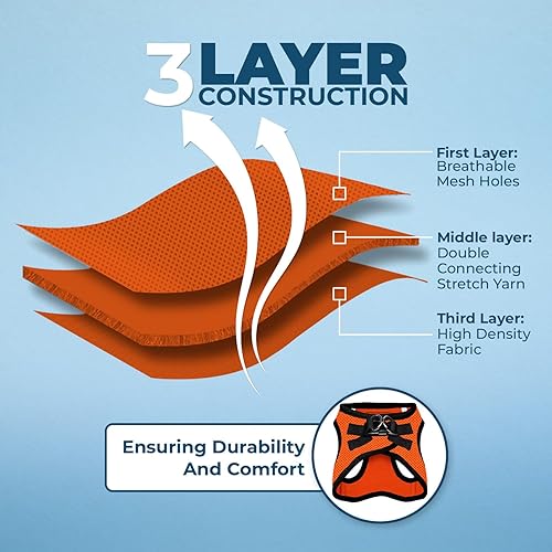 Vista 35 de Best Pet Supplies Voyager Step-in Air - Arnés de malla para todo tipo de clima, reflectante, antitirones, para perro y gato pequeño y mediano, Arnés