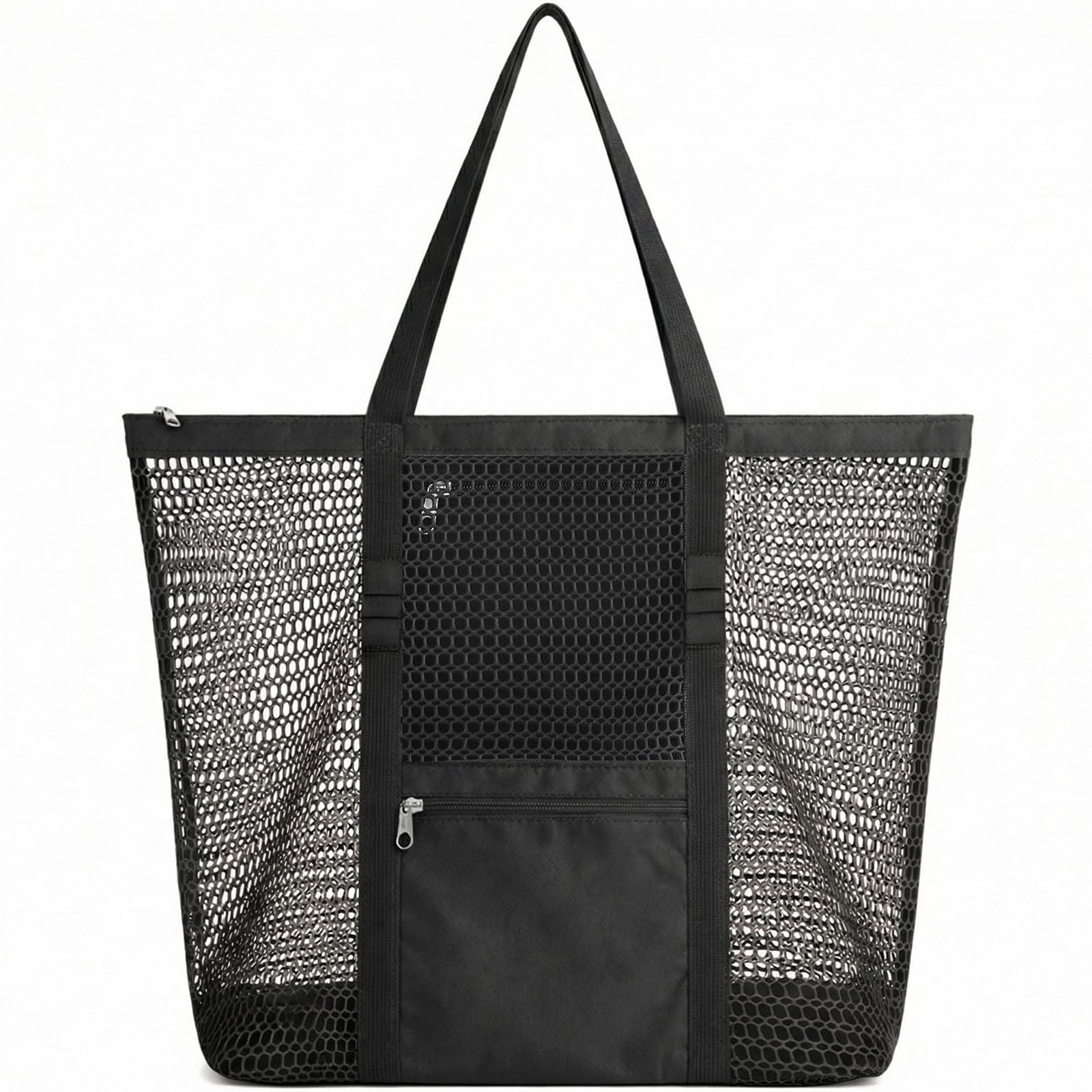 Womens Mesh Beach Bag Stylish Beach Tote for Swimming Travel Vacation Essentials Lightweight Design for Poolside