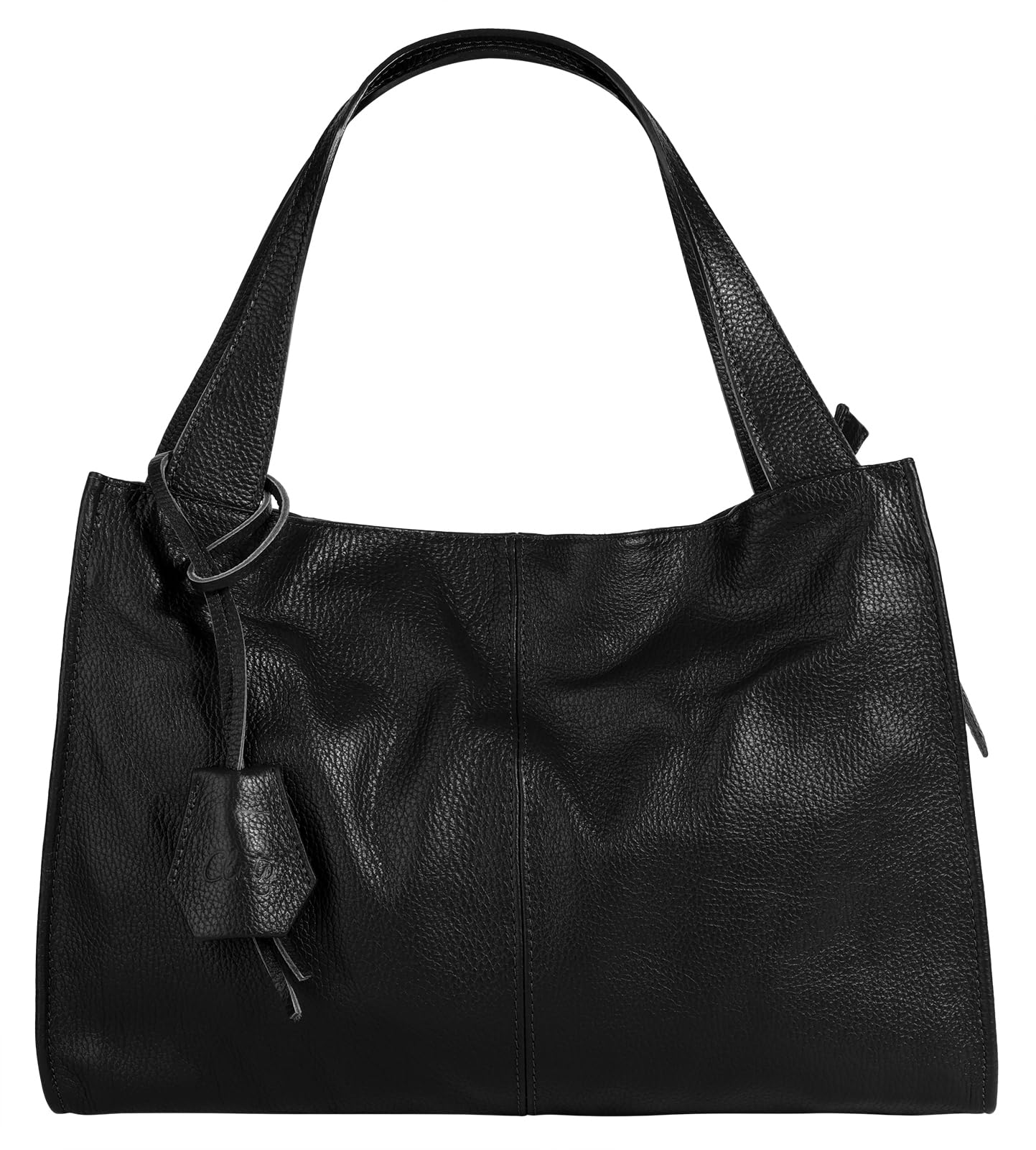 Cluty Damen Shopper Leder – Schlicht und praktischer Leder-Shopper