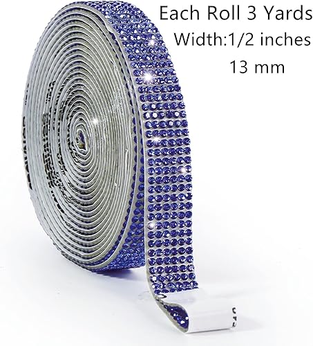 Miniatura 7 de Cinta de cristal autoadhesiva, calcomanías de diamantes de imitación para envolver regalos, manualidades, decoración, bodas, suministros de fiesta