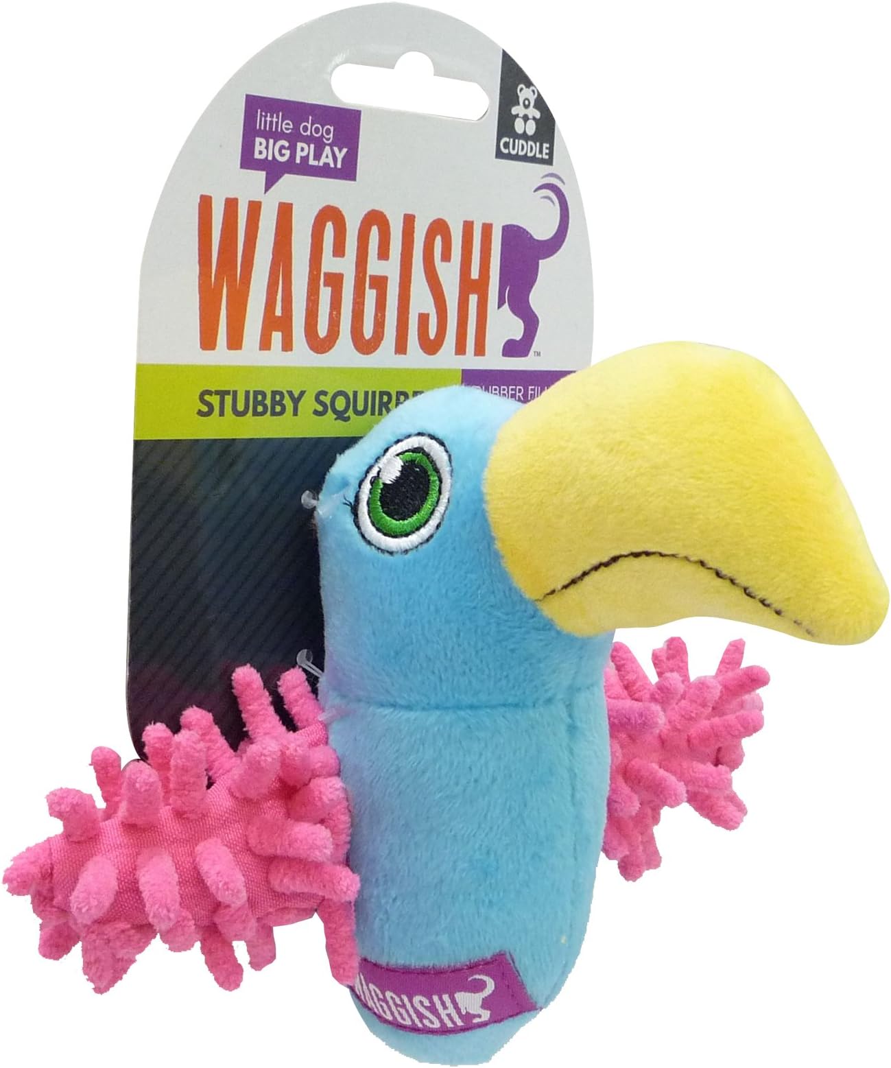 Waggish Tiny Toucan Small Dog Toy (Assorted Colors)