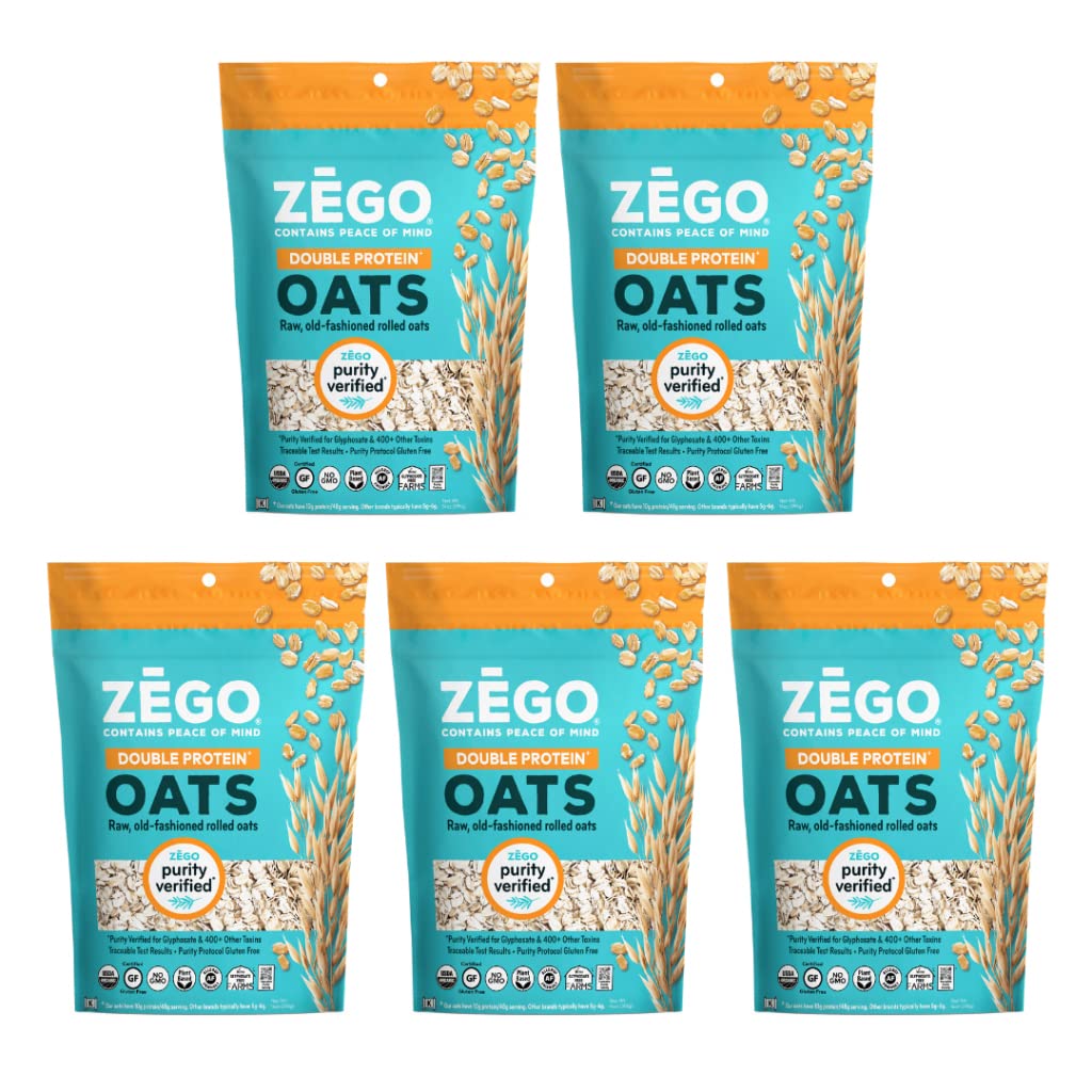 Avena ZEGO Orgánica Sin Gluten, 14 oz, Pack de 5
