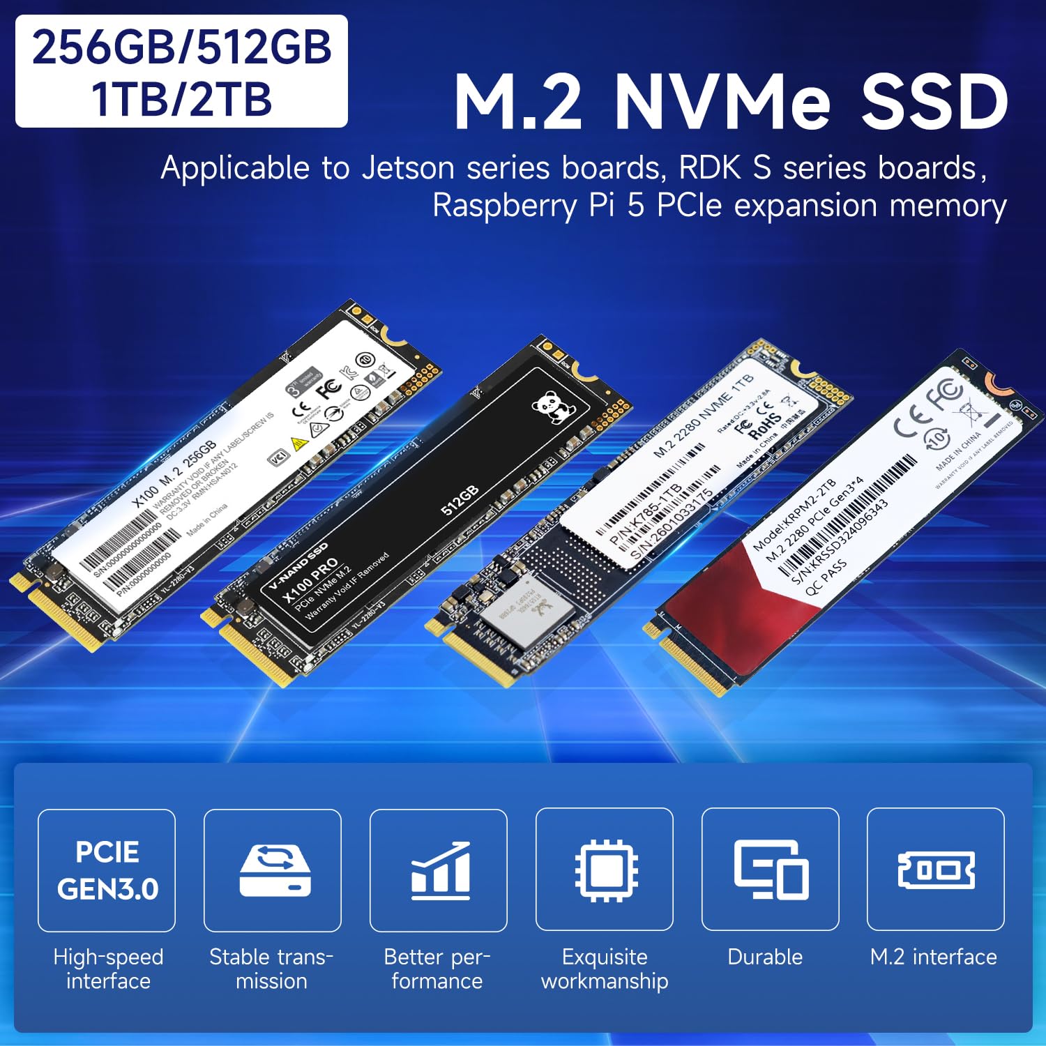 Amazon.com: Yahboom 256GB SSD NVMe M.2 2280 PCIe 3.0 256G Hard