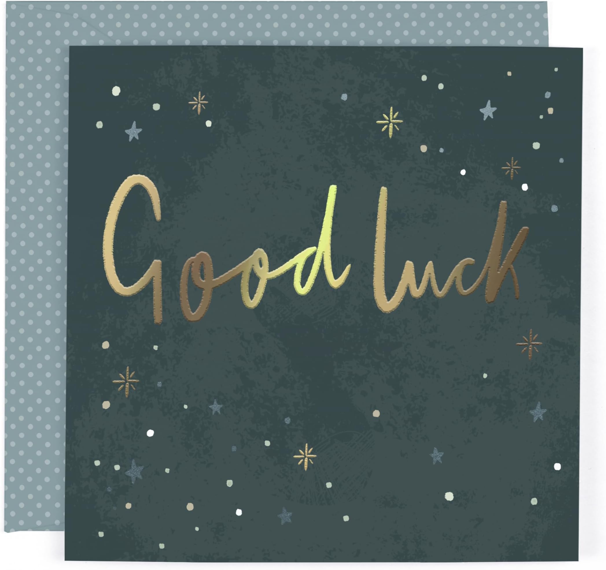 Hotchpotch Luxury Foiled Good Luck Card - Contemporary Greeting Card London 6 x 6