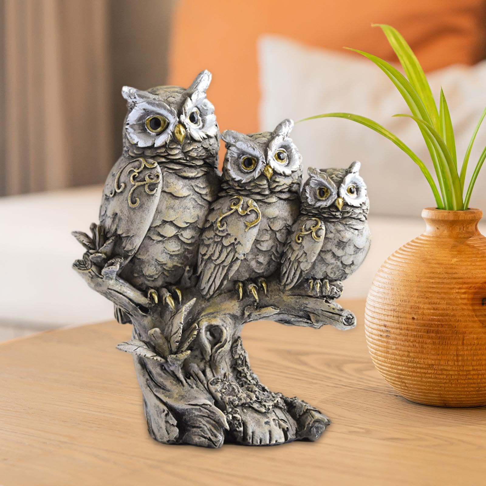 Amazon.co.jp: フクロウの置物 ふくろう 置物 フクロウの像 マスコット