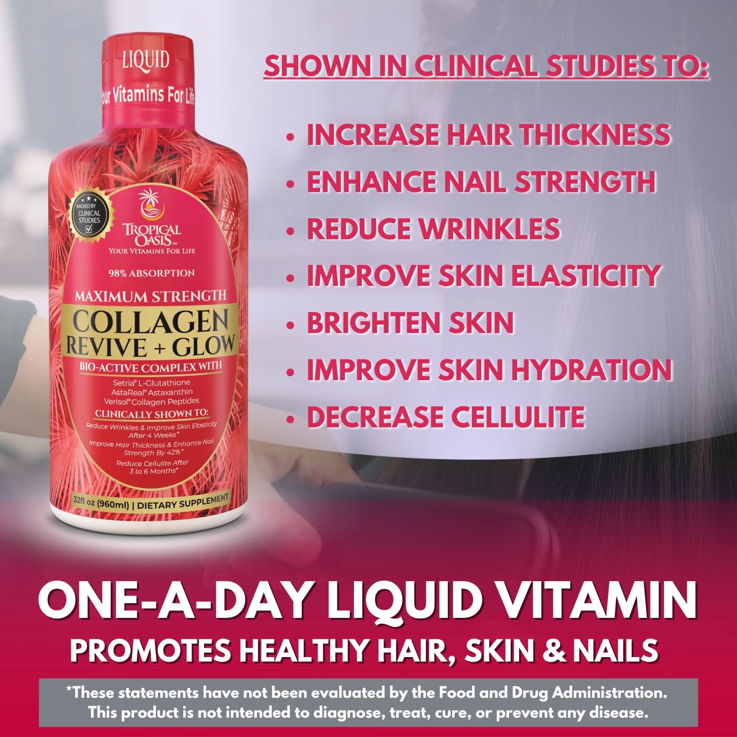 glutathione tropical oasis Tropical Oasis Women's Premium Multi-Vitamin - Peach Mango