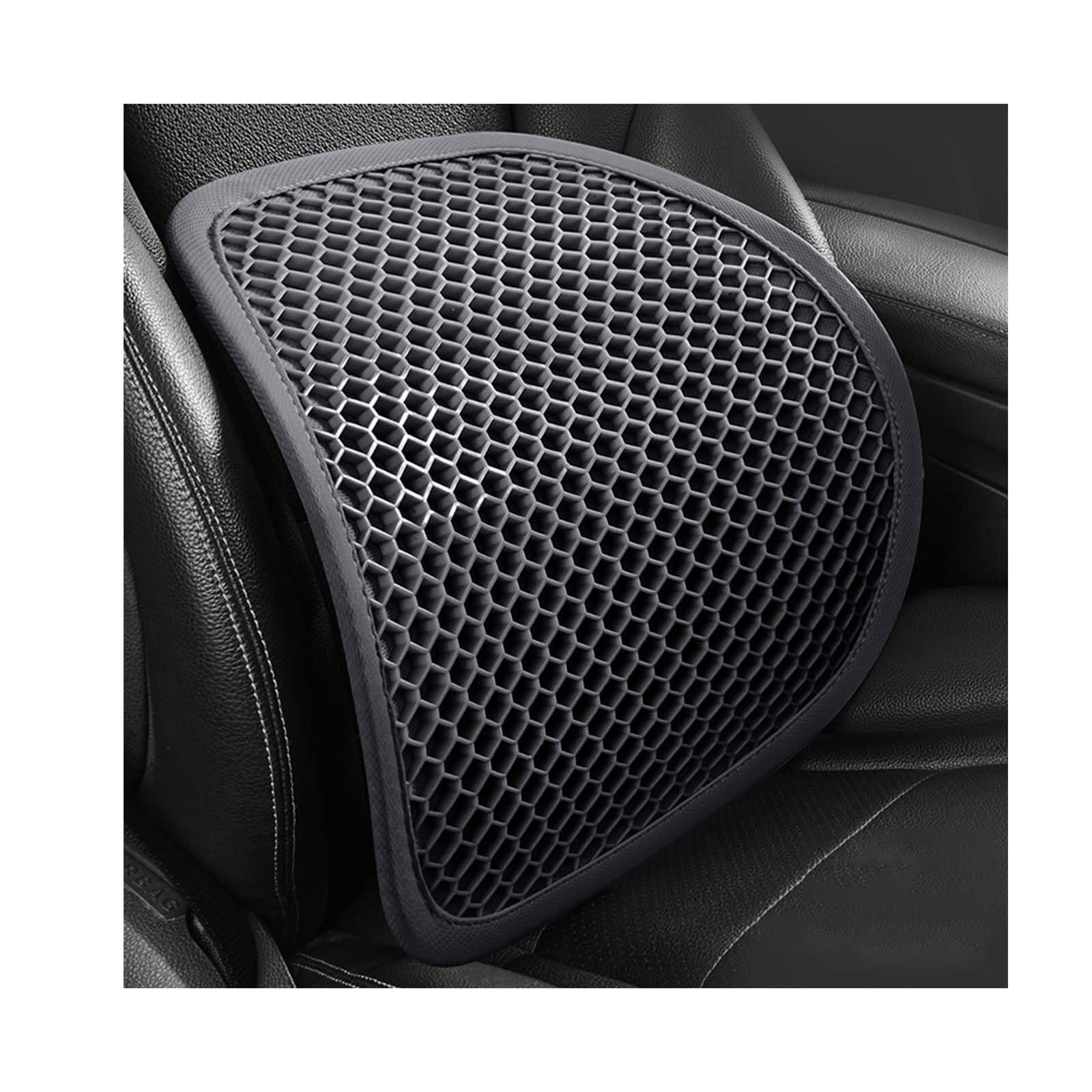 QGJMCAMYP for Nissan Juke F15 F16 Car Lumbar Support Cushion, Cooling Gel Back Support for Office Chair, Honeycomb Breathable Mesh Seat Cushion,B