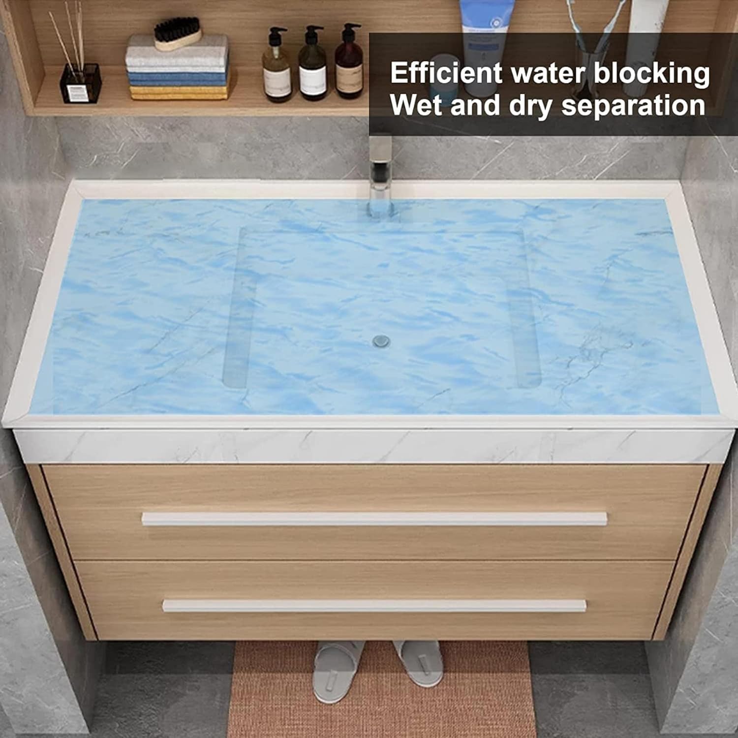 KEuLen Barriera Doccia Ferma Acqua, Barriera per Doccia, Barriera Doccia Paraspruzzi Soglia Doccia Barriera Acqua Diga Barriera Acqua for lavandino for Bagno(Grey,100CM/40inch)