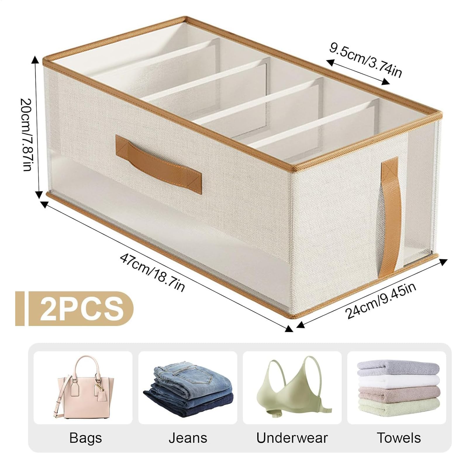 Organizador De Bolsos Para Armario Soporte para Totes Plegable | Soporte de Almacenamiento para Bolsos de Mano Para Jeans Suéteres Pantalones Camisetas Ropa Sujetadores Pañuelos y el