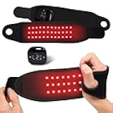 Red Light Therapy for Hand Wrist Touchscreen Control, Wearable Infrared Heating Pad with Vibration for Muscle & Joint Pain Relief in Wrist, Arm, Knee, 36 LEDs, 660nm/850nm