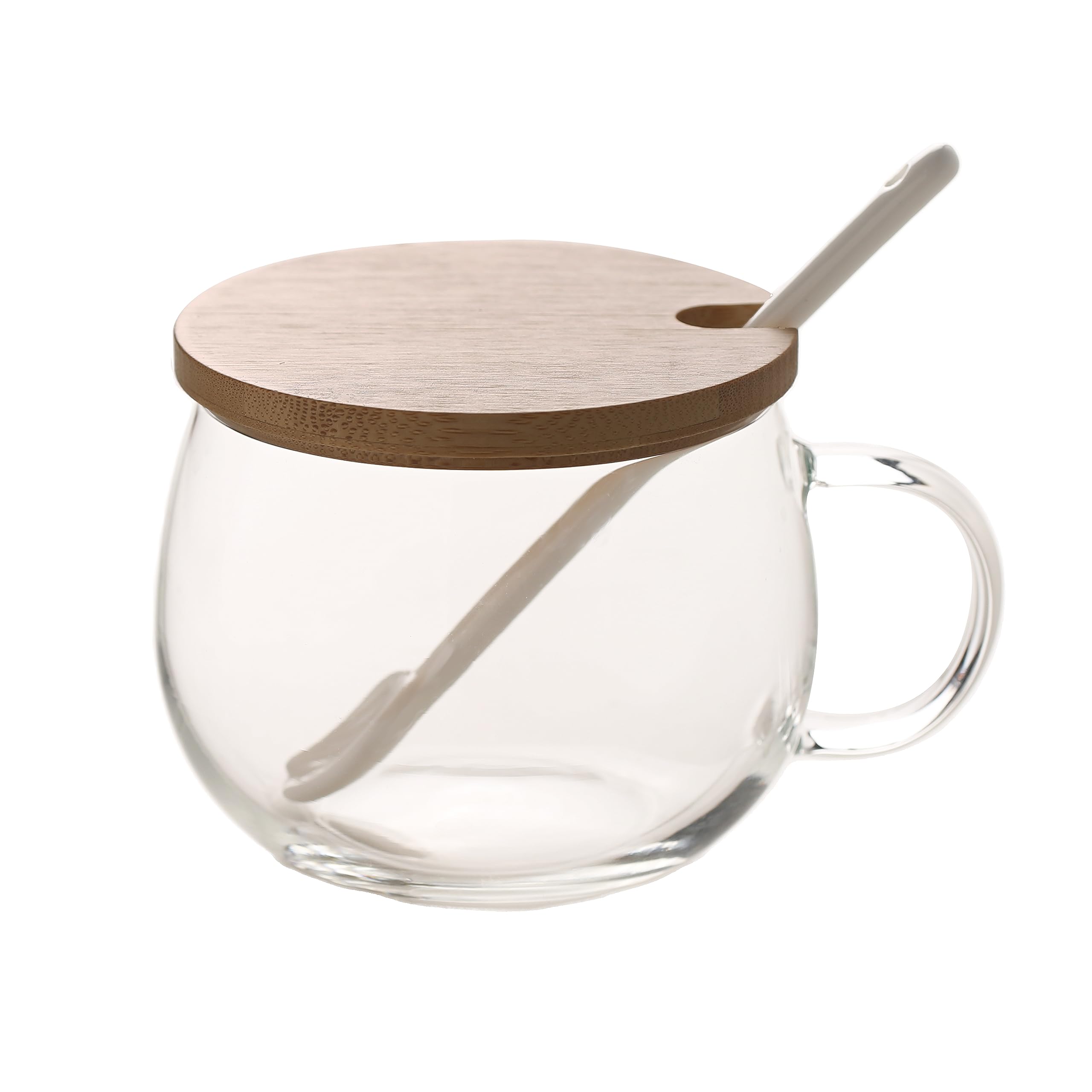 TREEWOO GUTEN MORGEN! Klarer Becher für Kaffee, Dessert, Mil