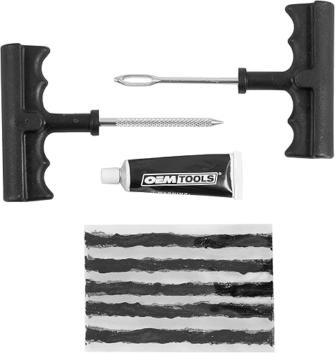 OEMTOOLS 26683 Kit de reparación de neumáticos kit de tapón de neumáticos para automóviles kit de emergencia para automóvil herramientas de
