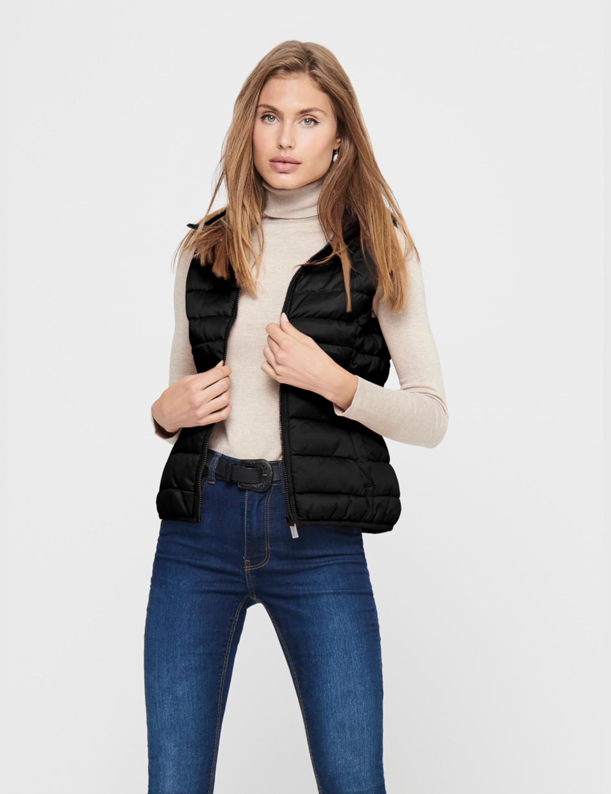 ONLY Onlnewtahoe Hood Waistcoat Otw Fn Tll Gilet trapuntato Donna (Pacco da 1)