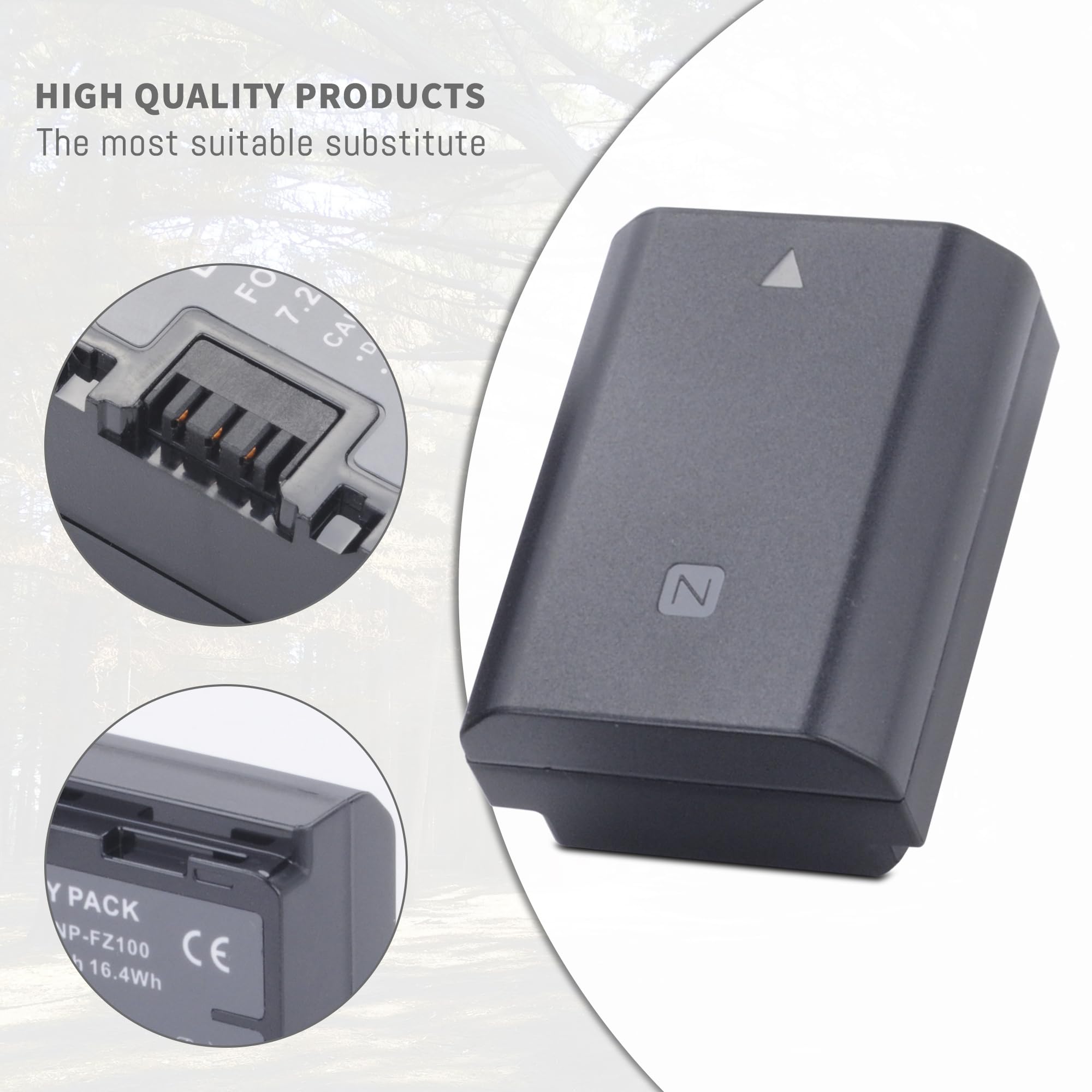 Amazon.com: 2-Pack NP-FZ100 Battery replacement Compatible for